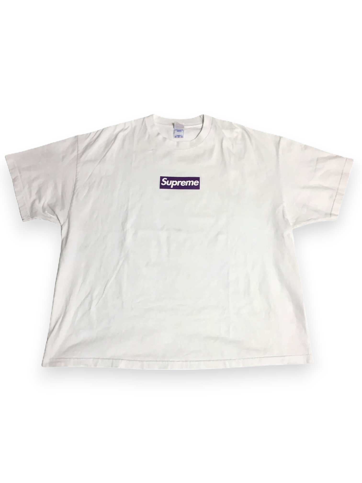 2012 Supreme Unreleased Purple Three 6 Mafia Box Logo Tee