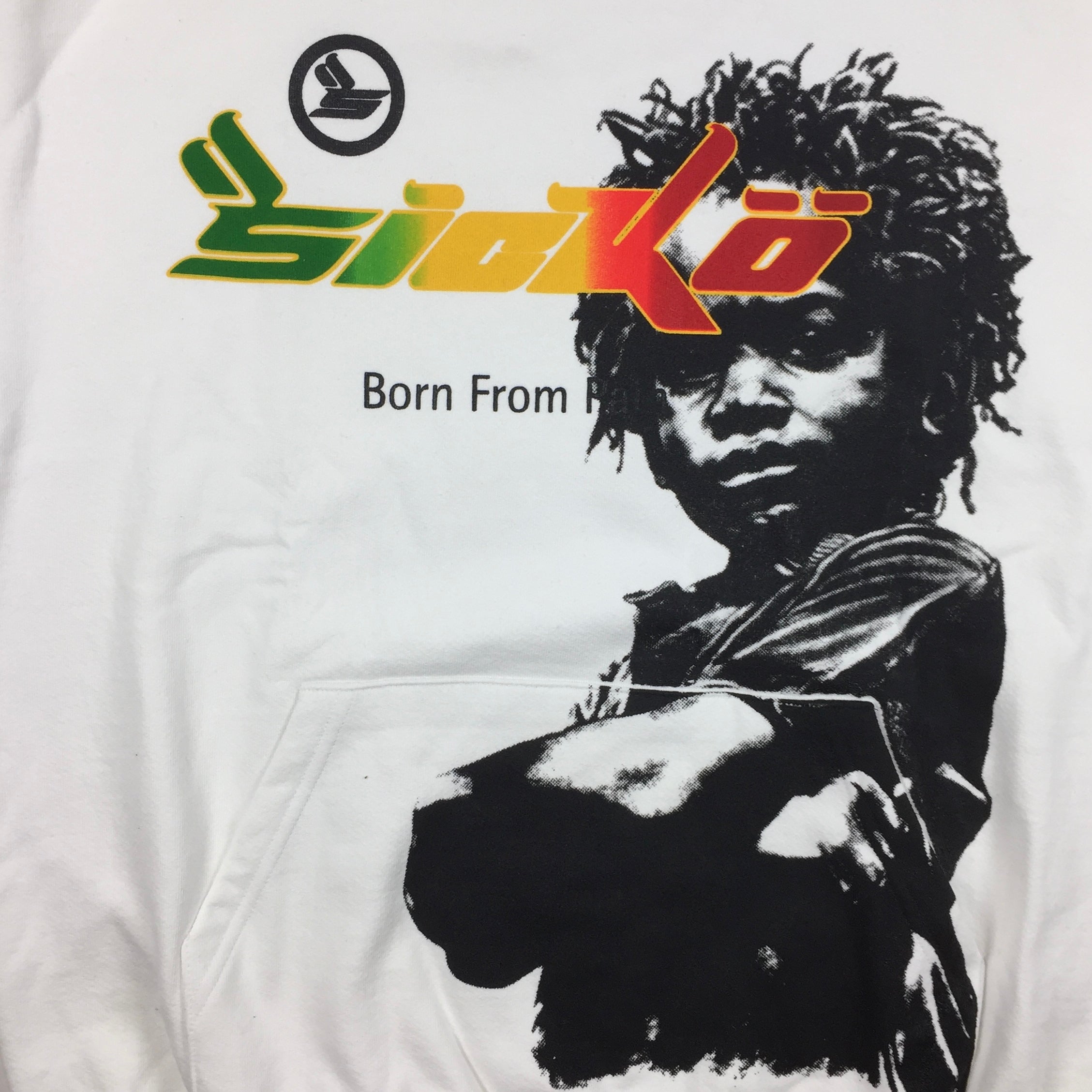 Sickö Born From Pain Rasta Boy White Hoodie
