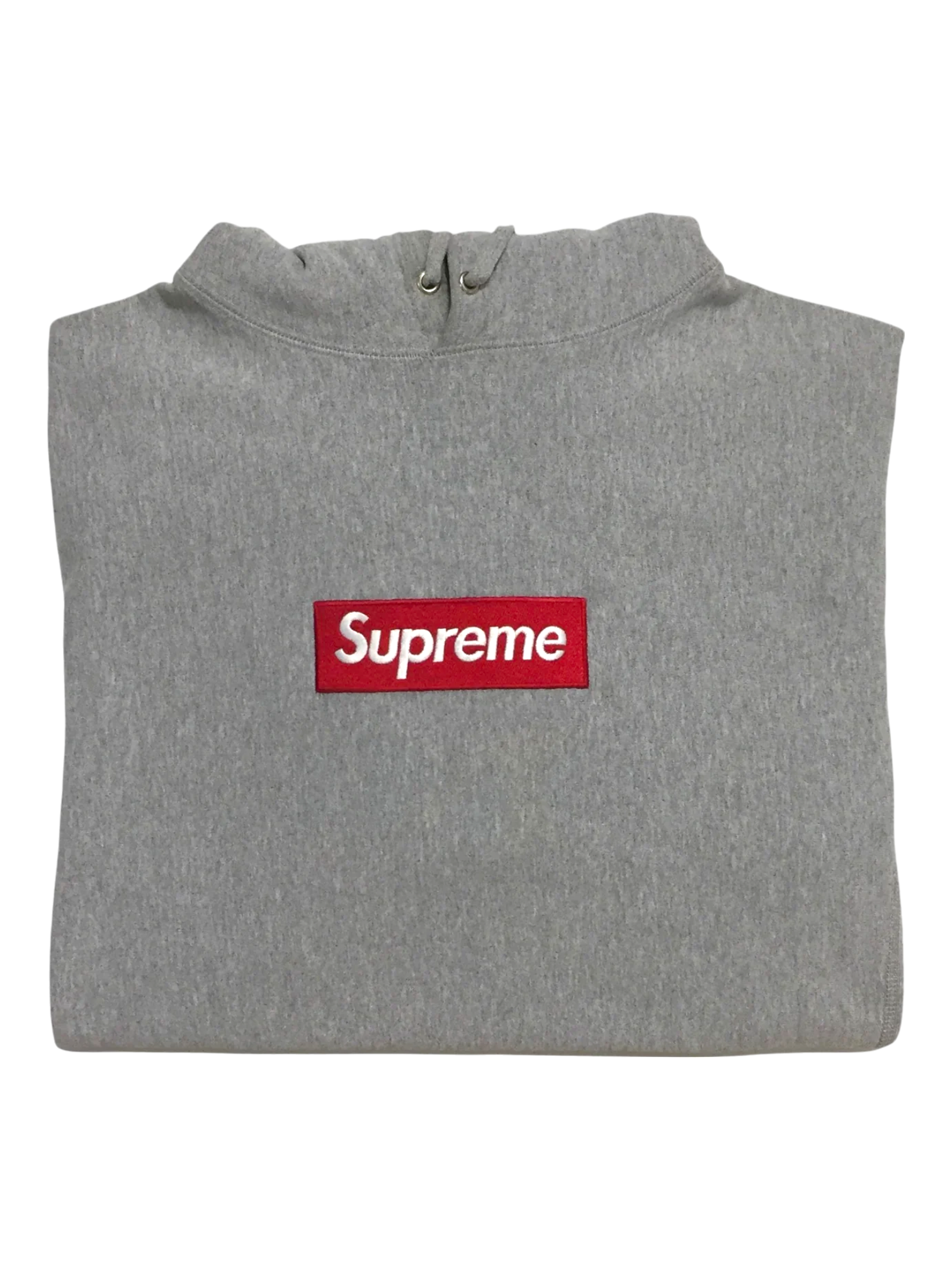 2012 Supreme Grey Box Logo Hoodie