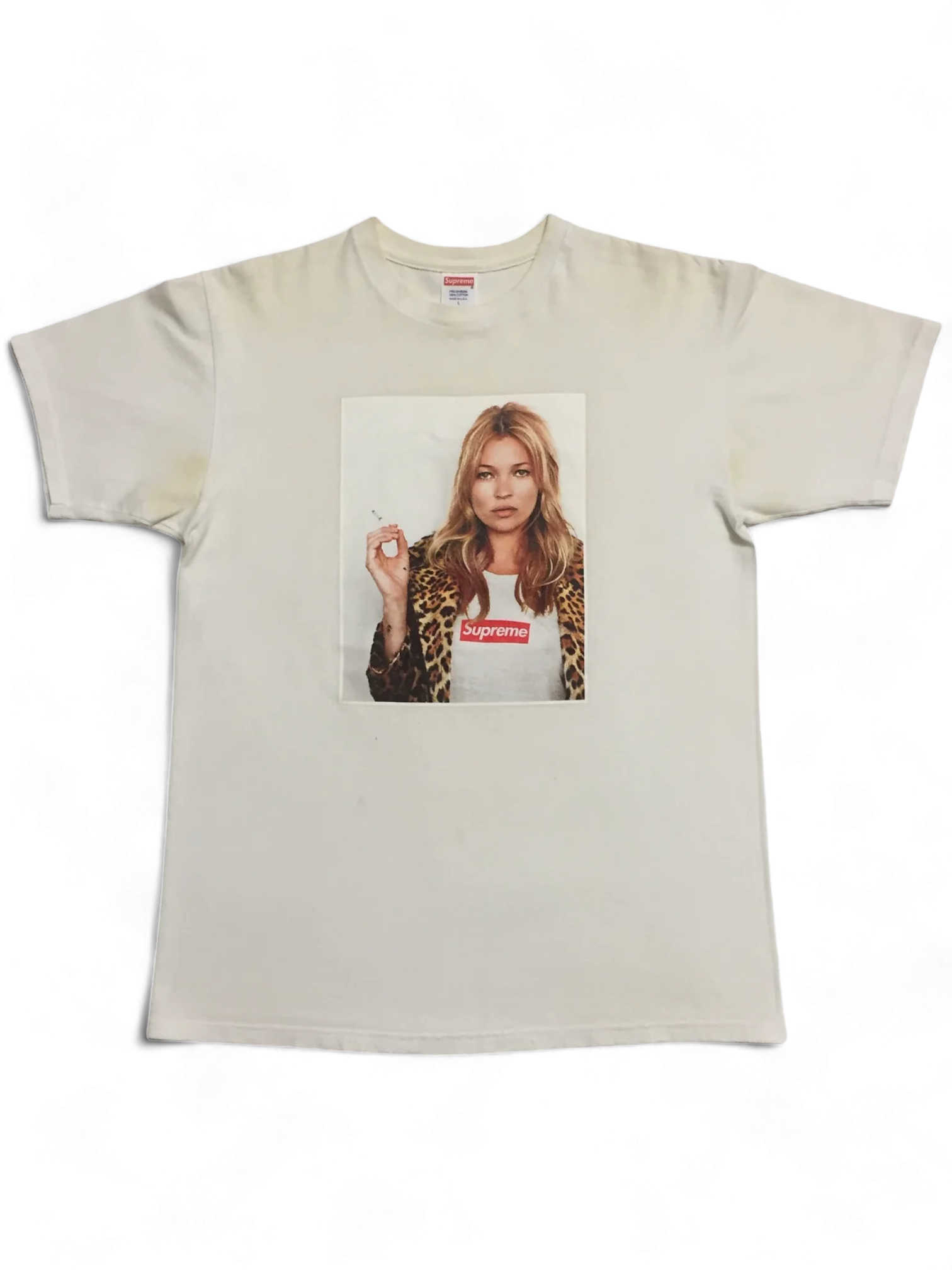 2012 Supreme Kate Moss White Photo Tee