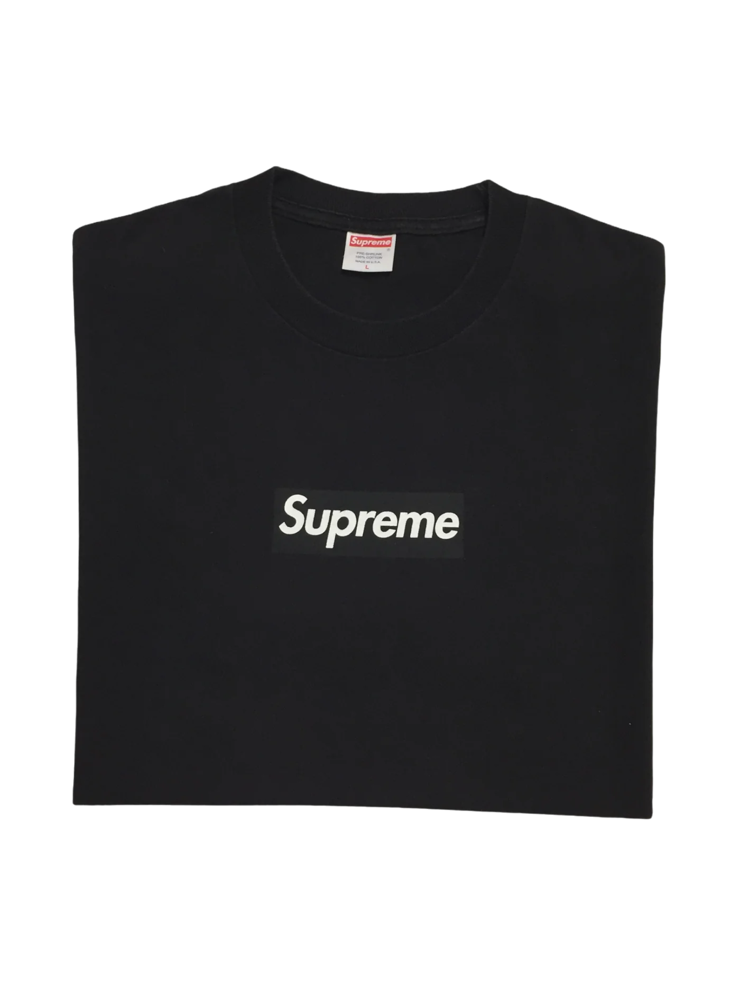 2003 Supreme Black Tonal Box Logo Tee