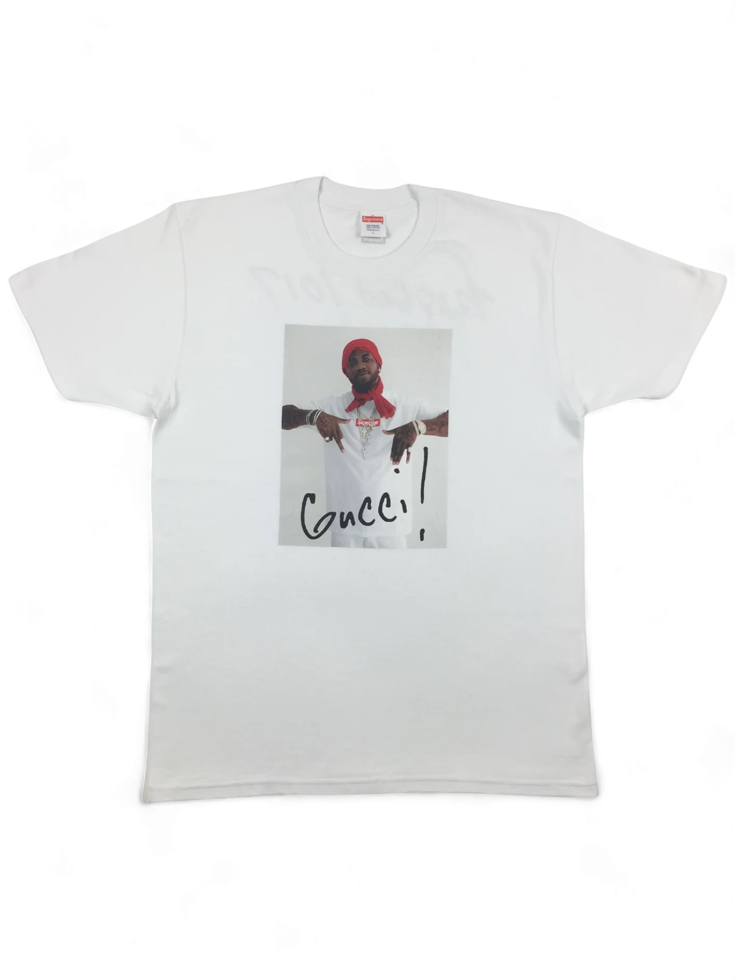 2016 Supreme Gucci Mane White Photo Tee