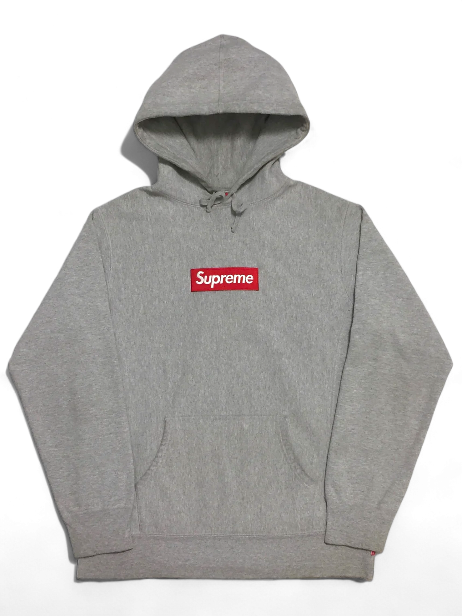 2012 Supreme Grey Box Logo Hoodie