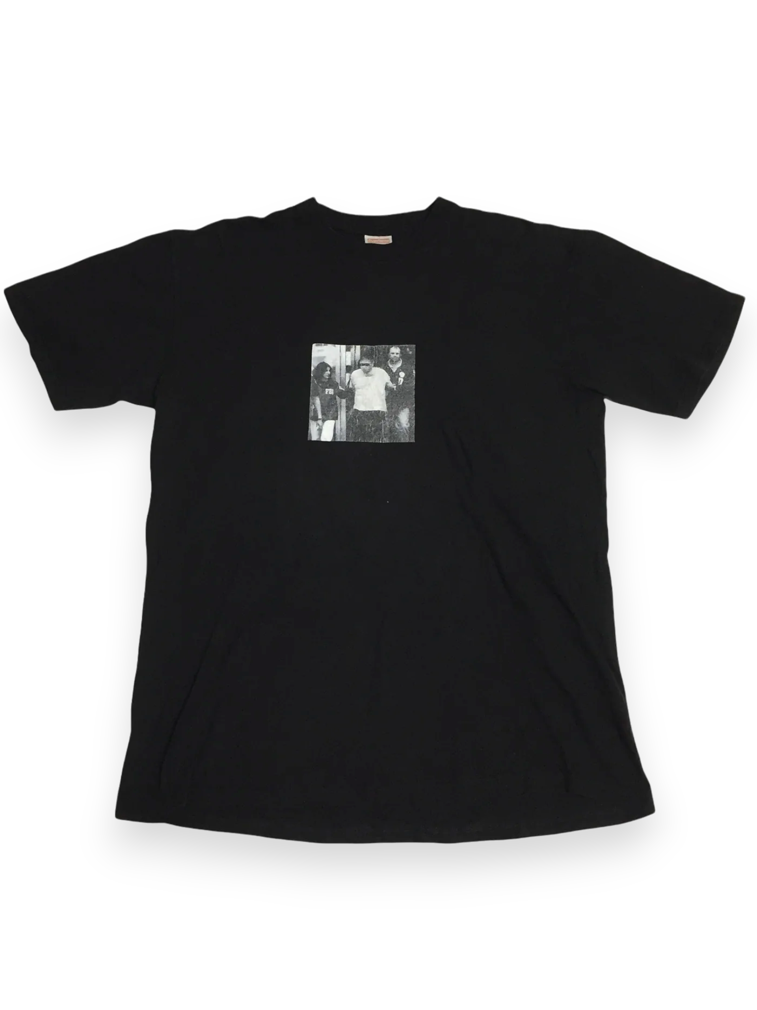 2005 Supreme Illegal Business Controls America Black Tee
