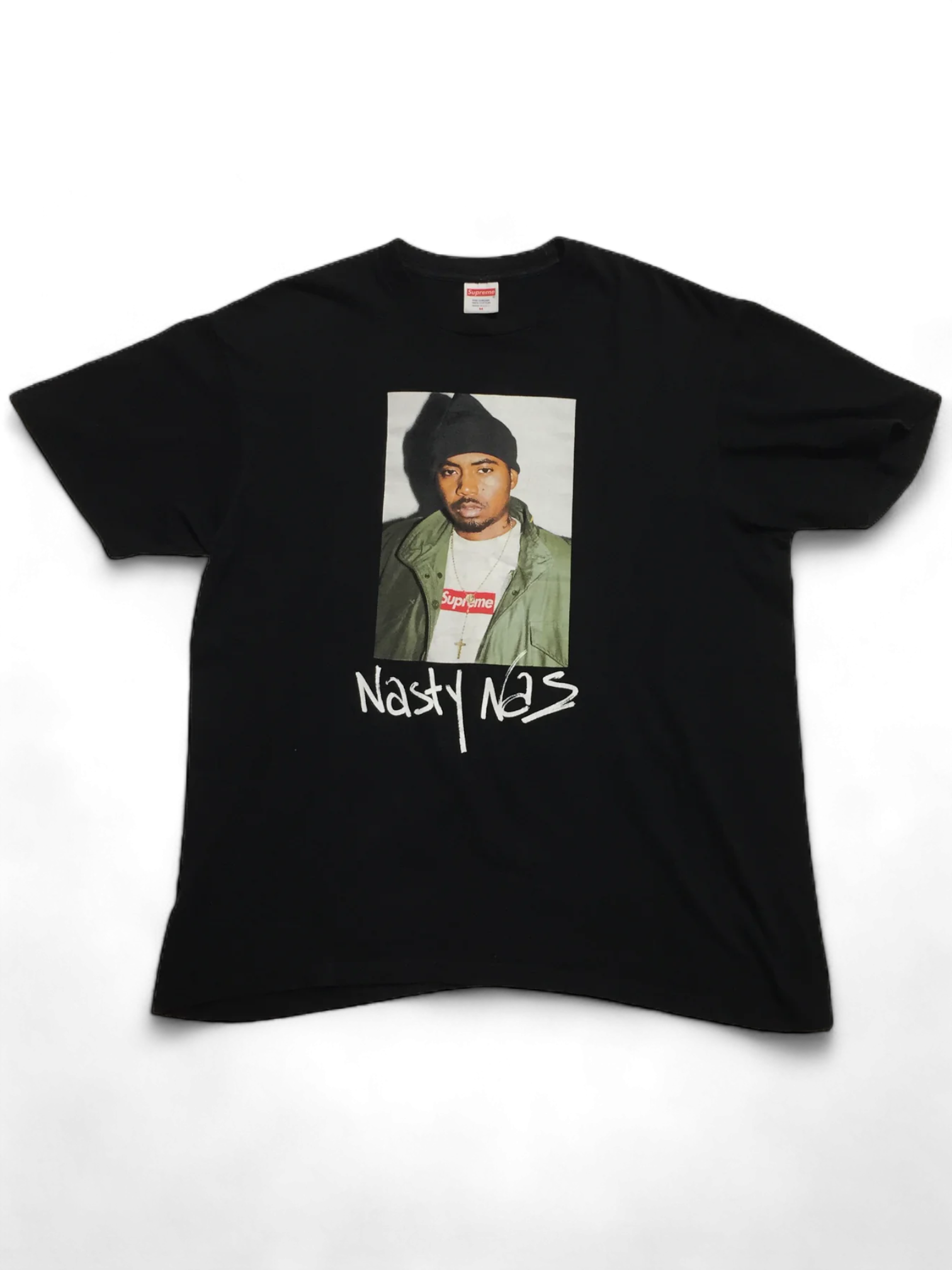 2017 Supreme Nas Black Photo Tee