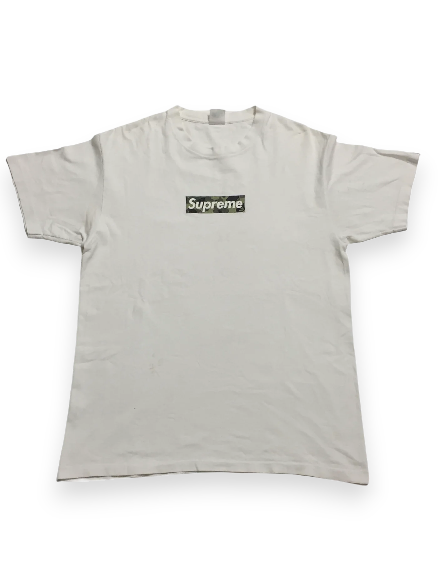 2002 Supreme x BAPE Camo Box Logo Tee