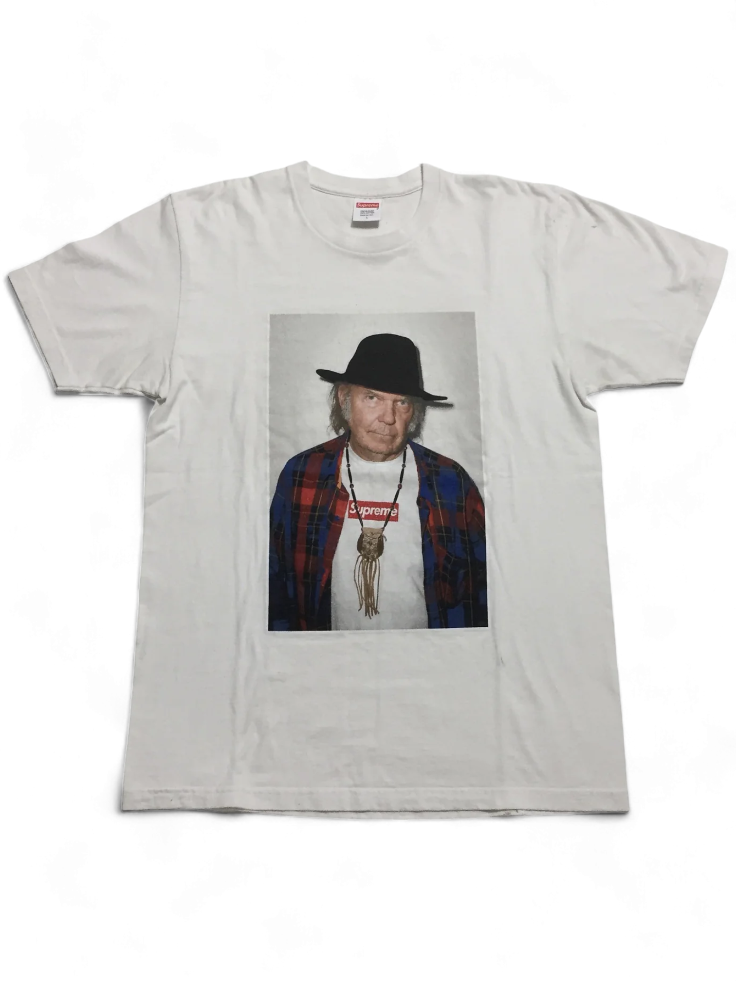 2015 Supreme Neil Young White Photo Tee