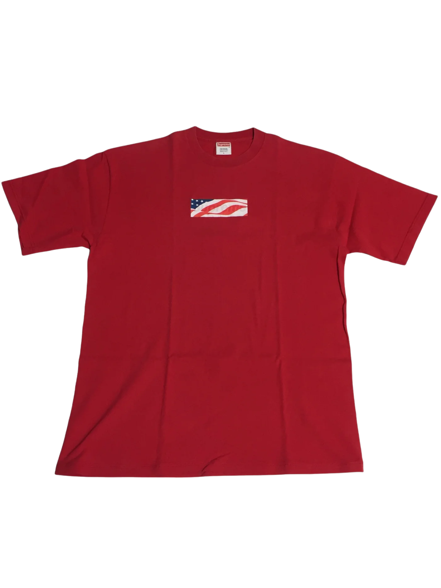 2002 Supreme 9/11 Red Box Logo Tee