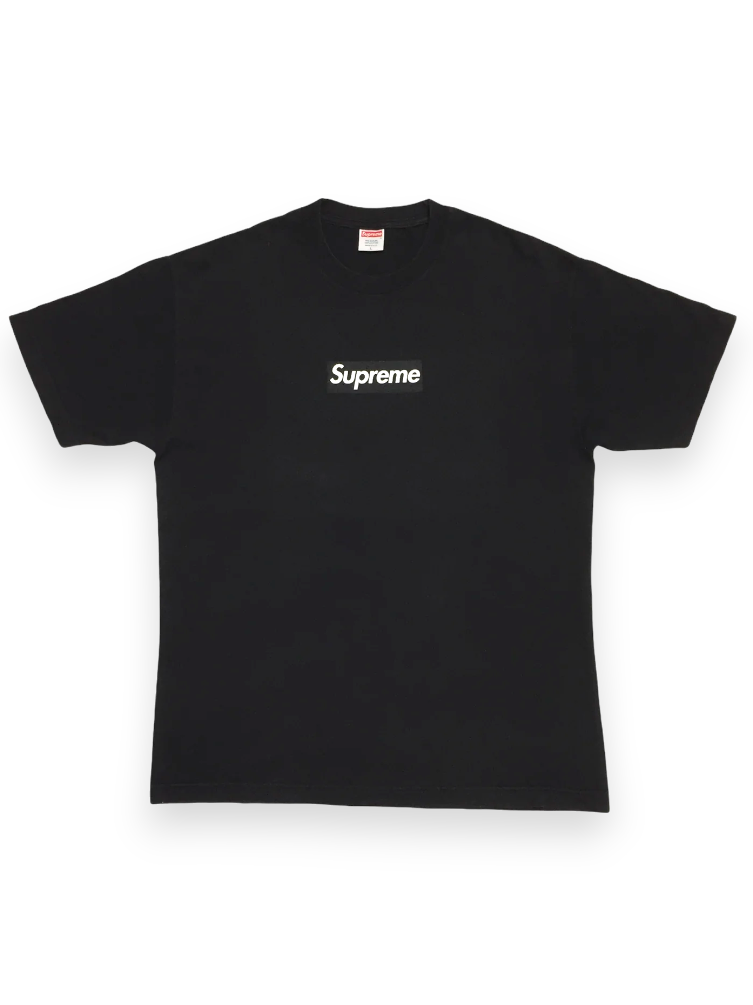 2003 Supreme Black Tonal Box Logo Tee