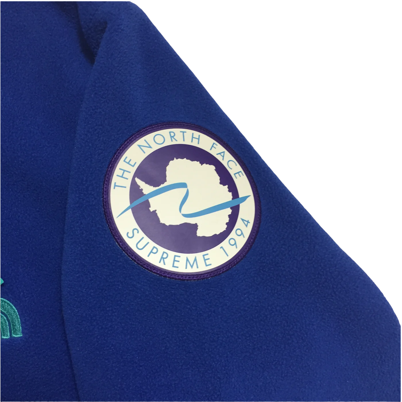 2017 Supreme x The North Face Blue Antarctica Fleece