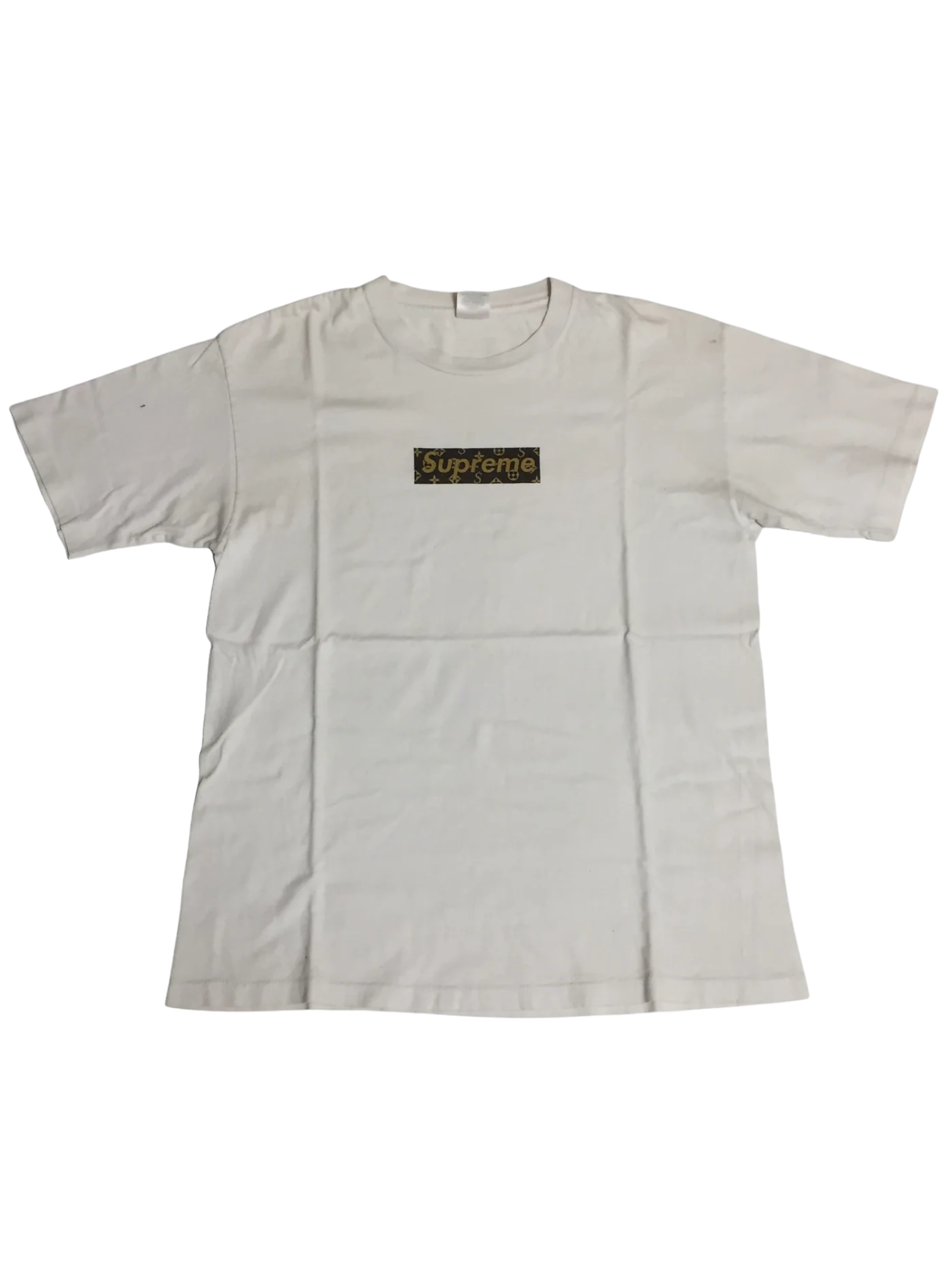 2000 Supreme LV White Monogram Box Logo Tee