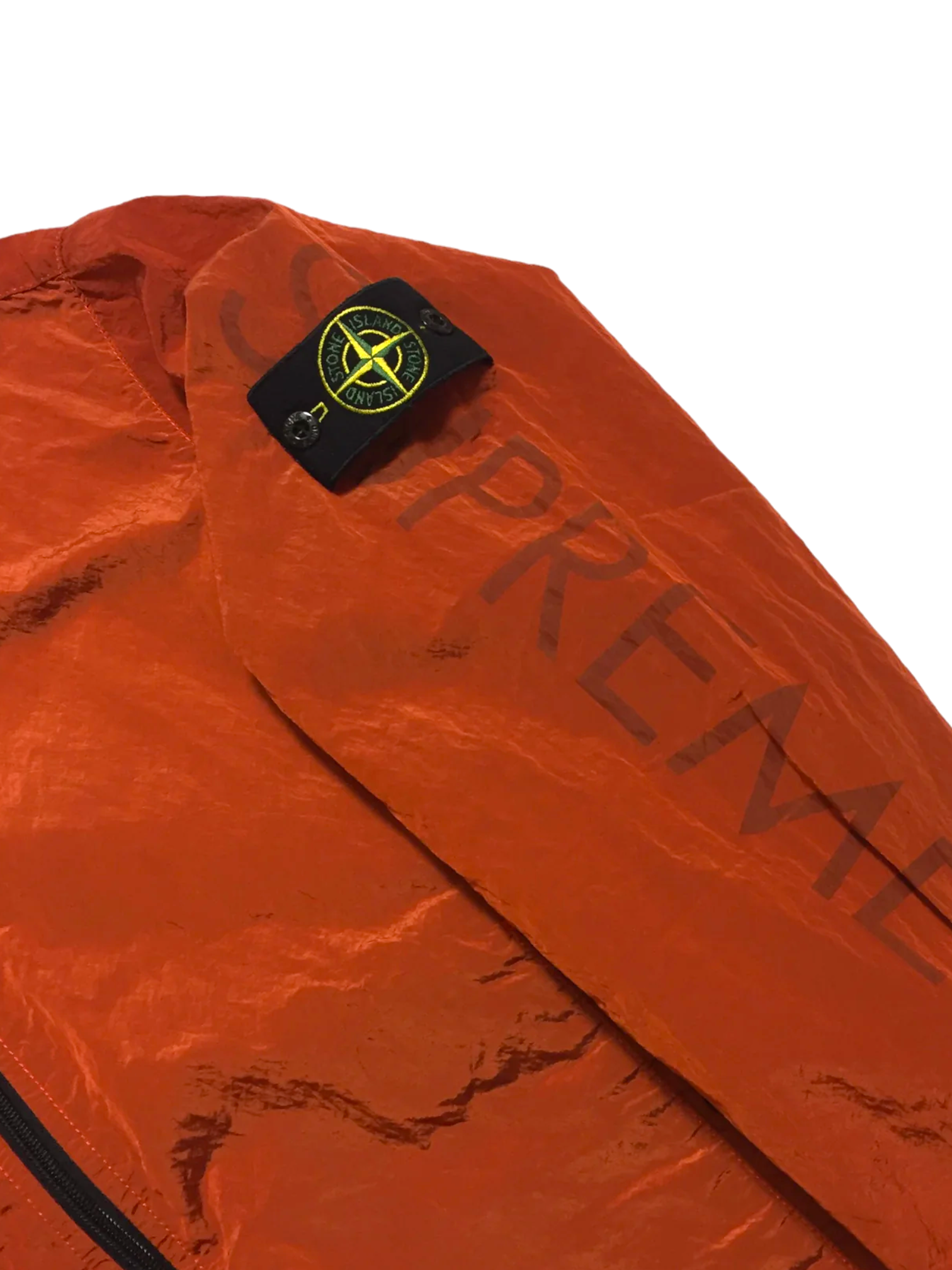 2016 Supreme x Stone Island Orange Nylon Metal Track Top