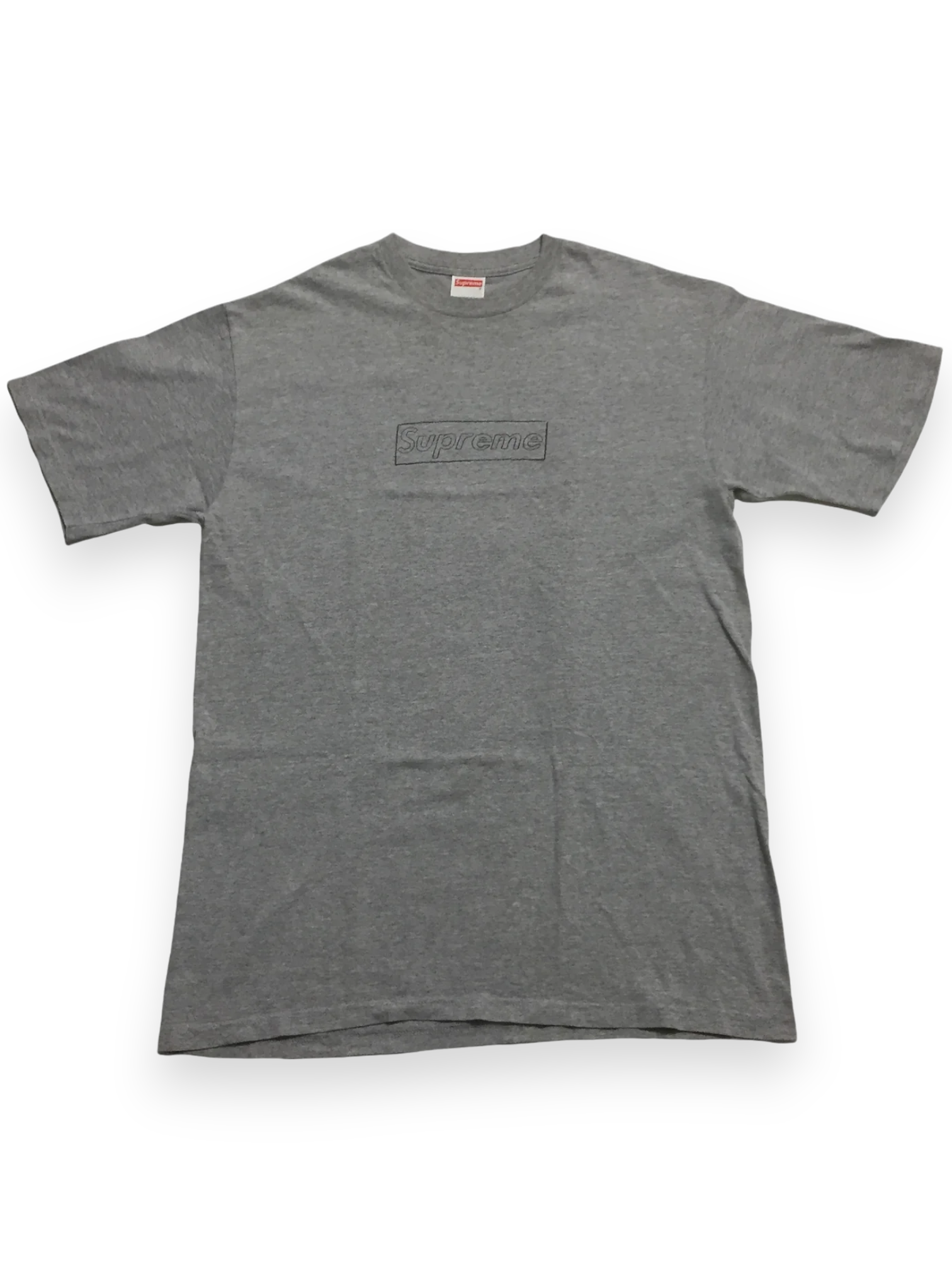2002 Supreme KAWS Grey Box Logo Tee