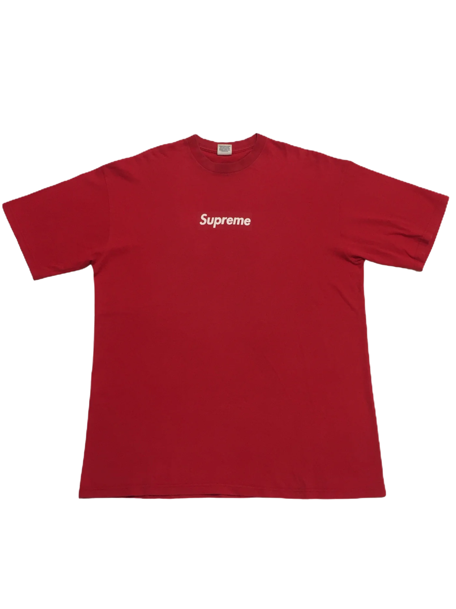 2001 Supreme Red Tonal Box Logo Tee