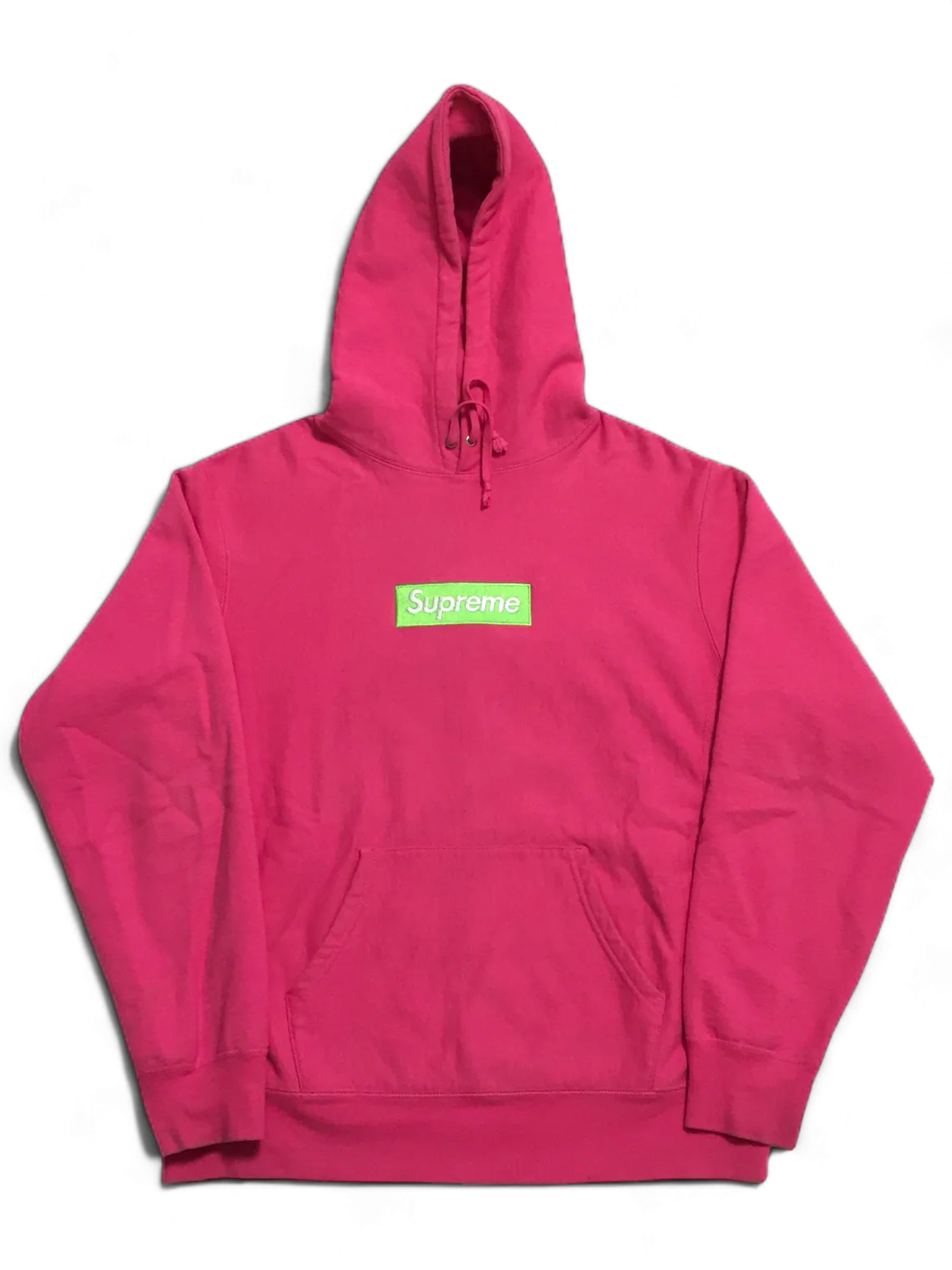 2017 Supreme Magenta Box Logo Hoodie