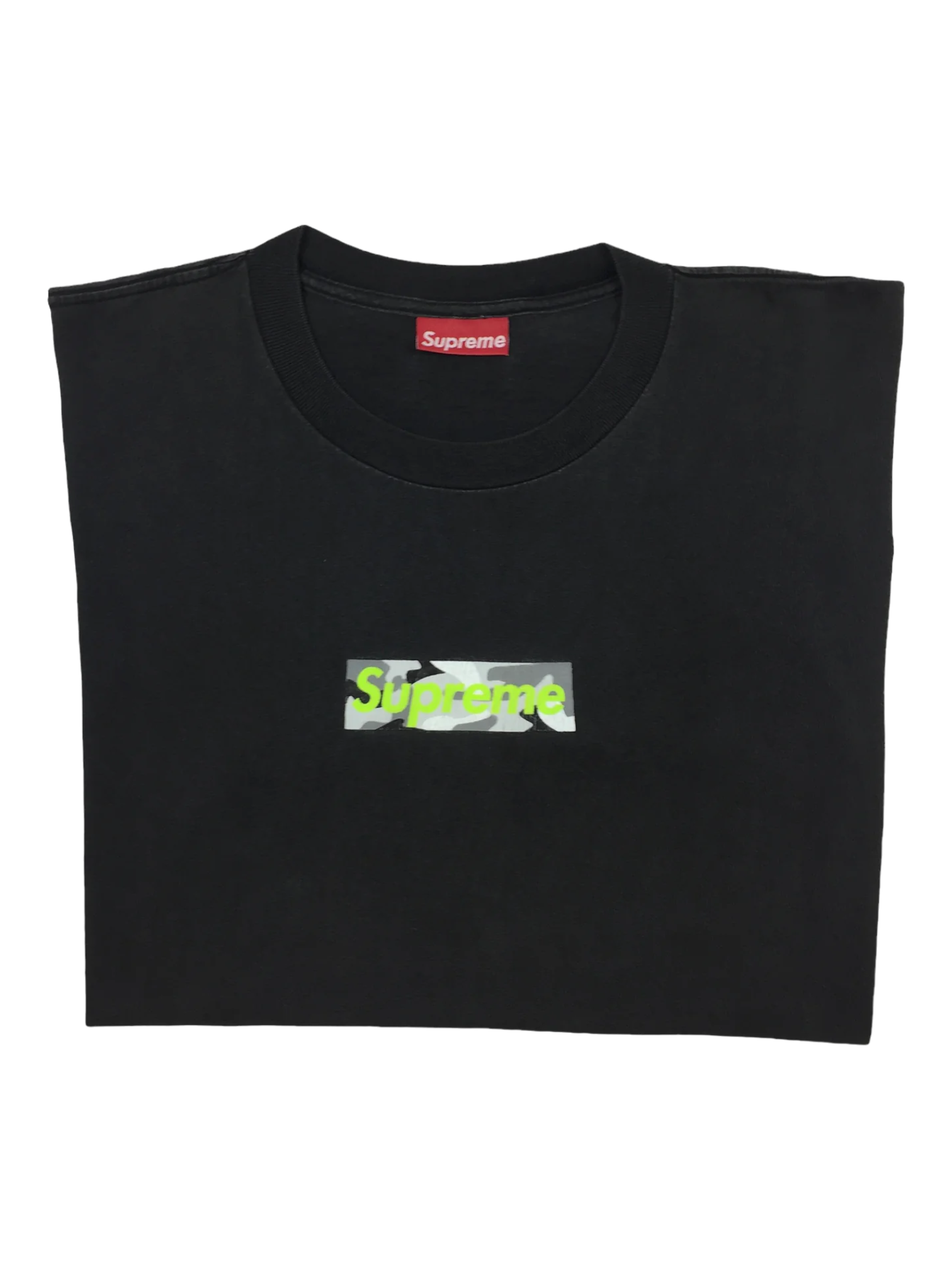 1997 Supreme Marble Black Box Logo Tee
