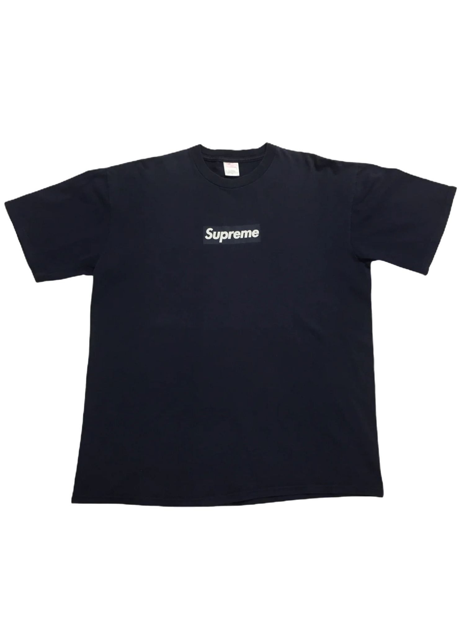 1999 Supreme Navy Tonal Box Logo Tee