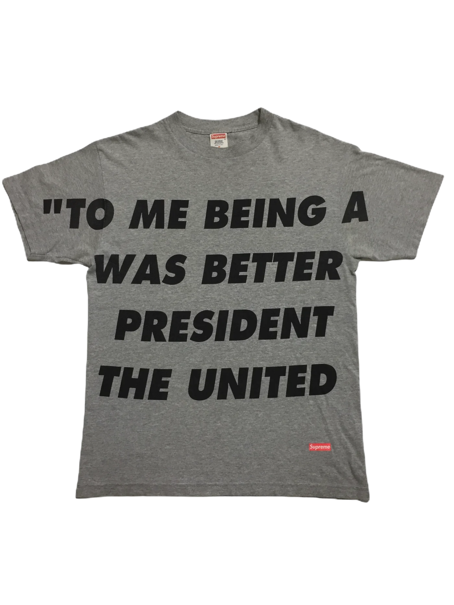 2007 Supreme Goodfellas Grey Gangster Tee
