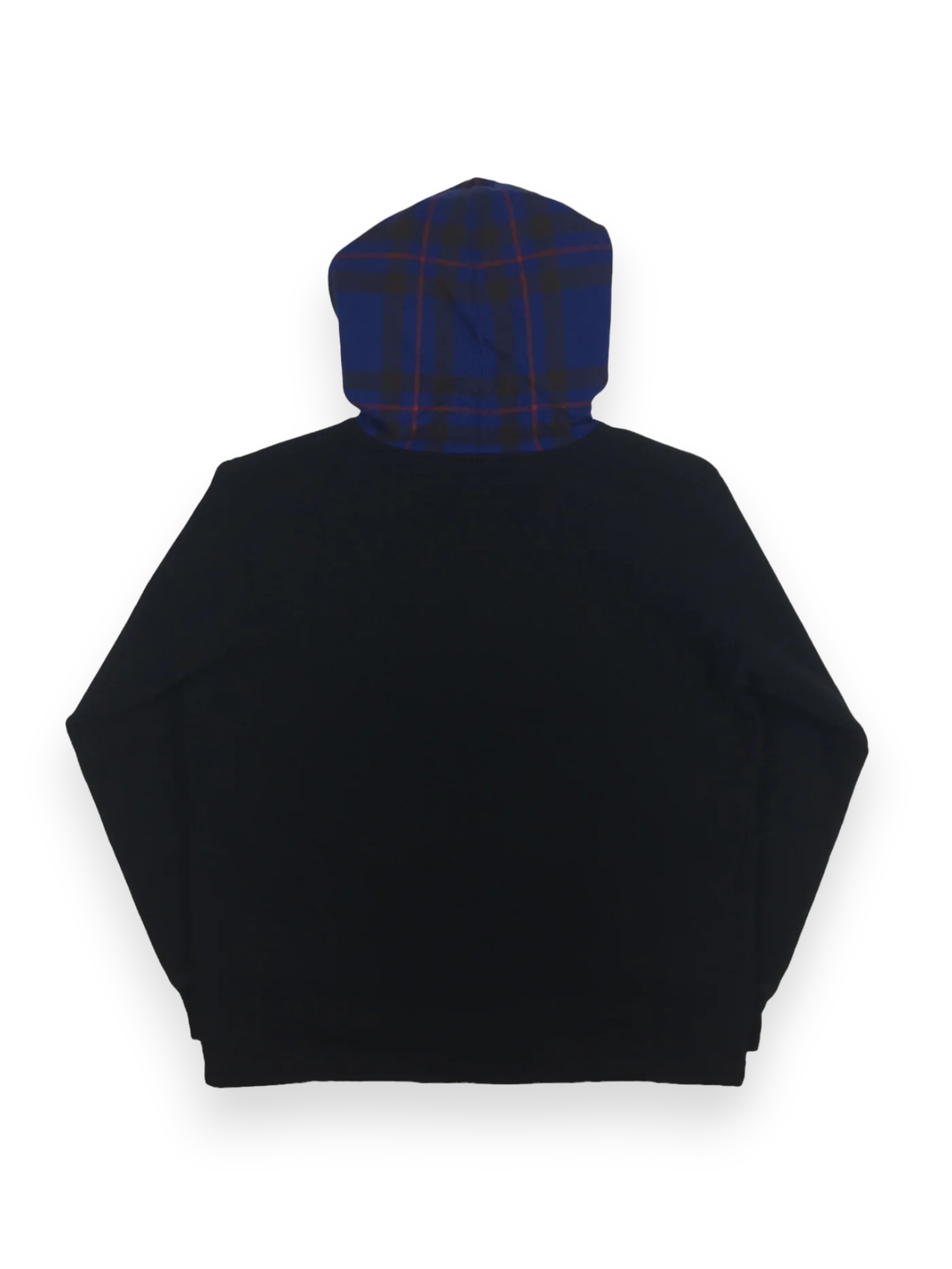 2015 Supreme x CDG Blue Plaid Hoodie