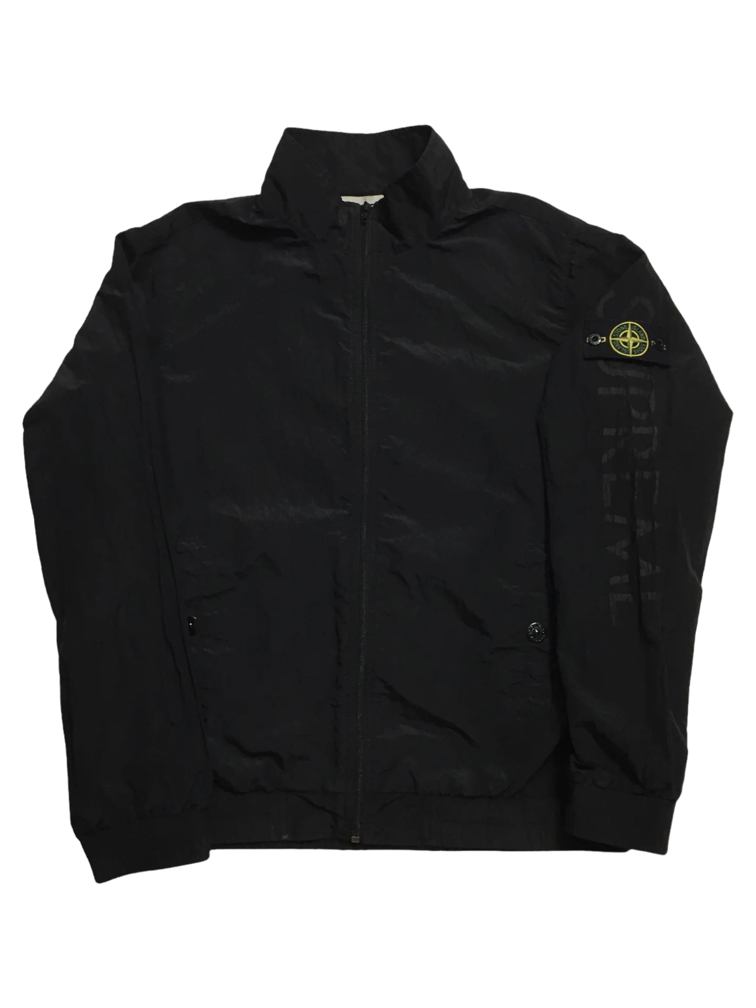 2016 Supreme x Stone Island Black Nylon Metal Track Top