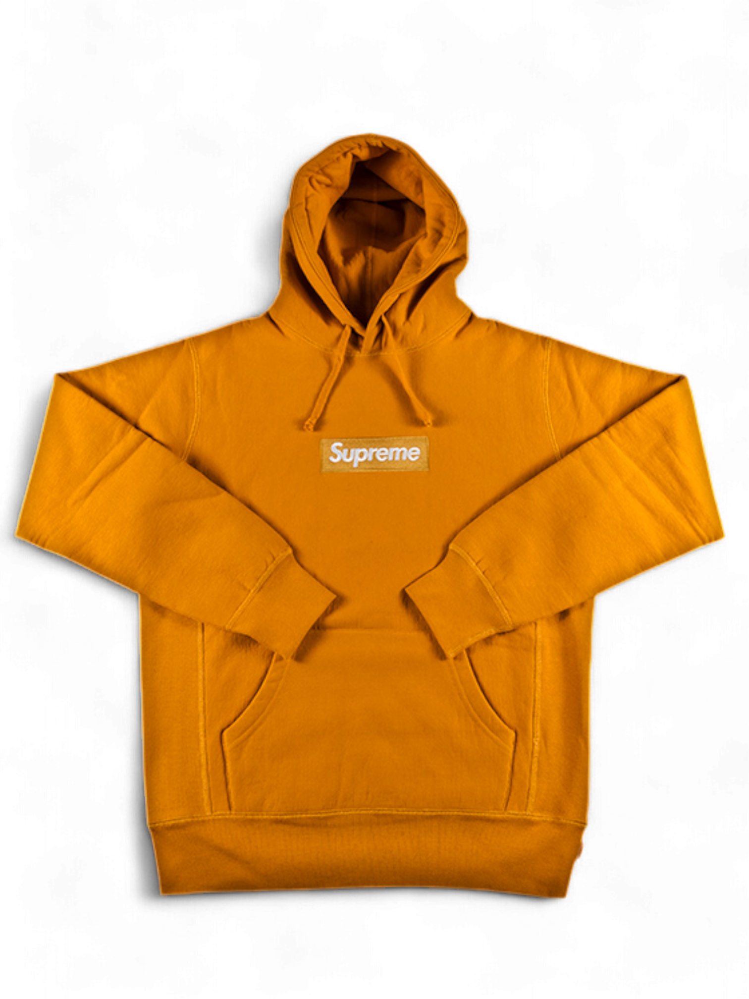 2011 Supreme Unreleased Mustard Sample Box Logo Hoodie