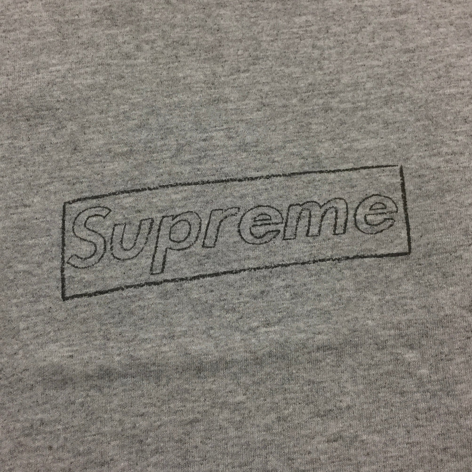 2002 Supreme KAWS Grey Box Logo Tee