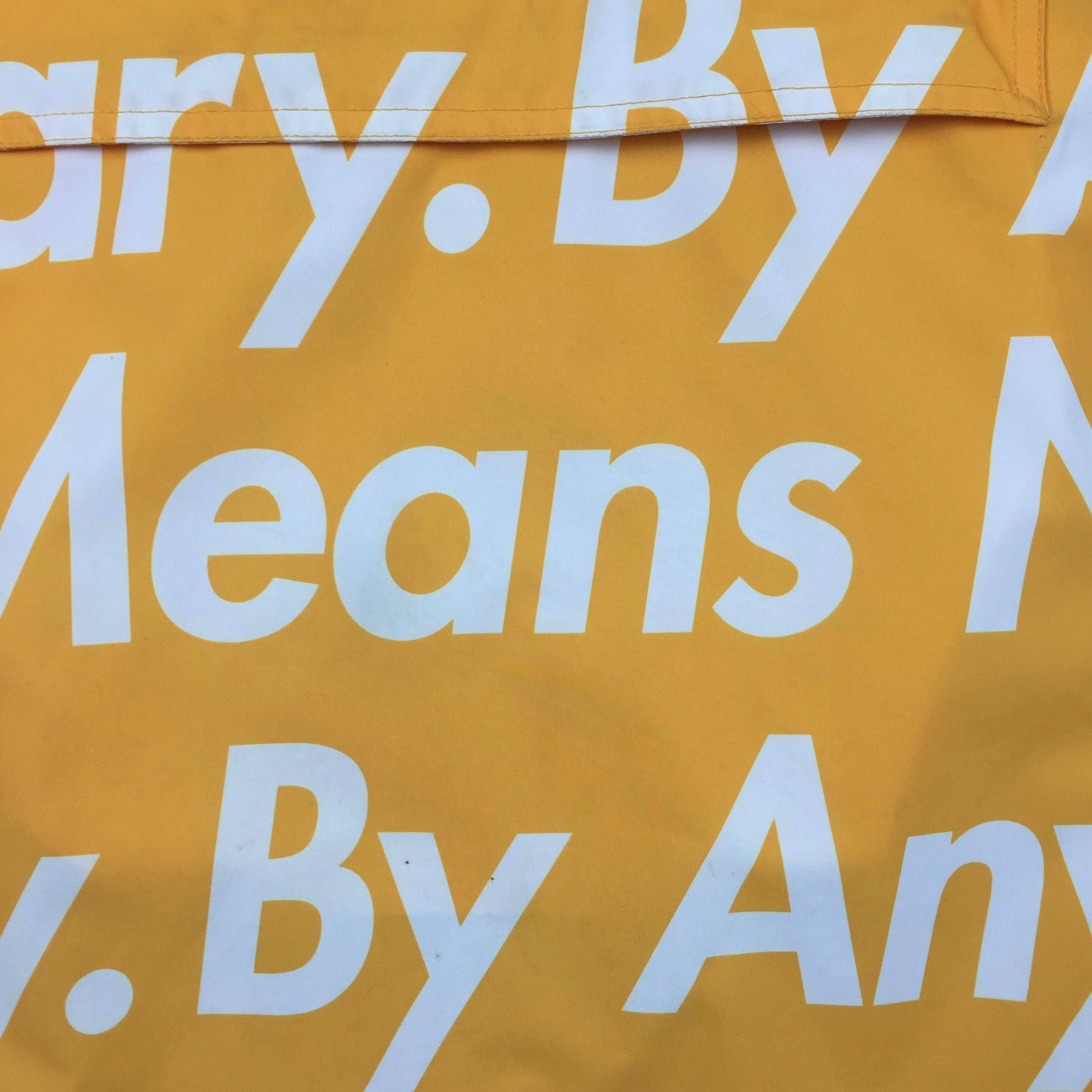 2015 Supreme x The North Face By Any Means Necessary Yellow Pullover