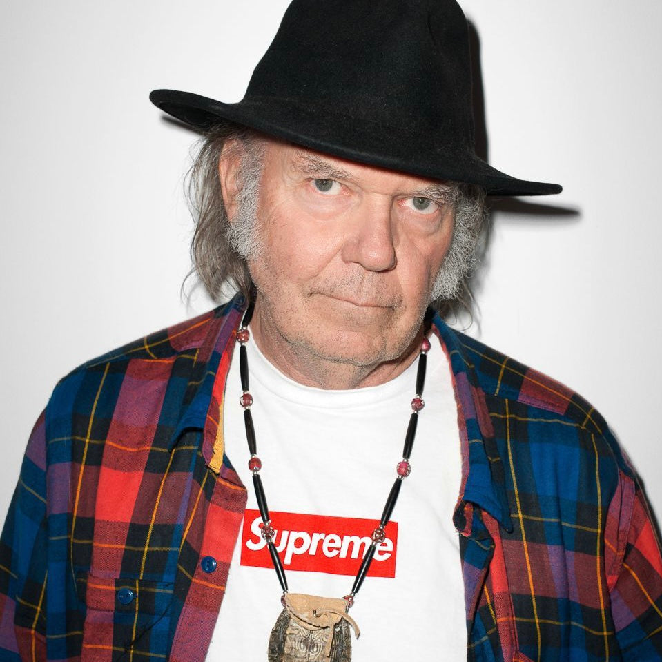 2015 Supreme Neil Young White Photo Tee