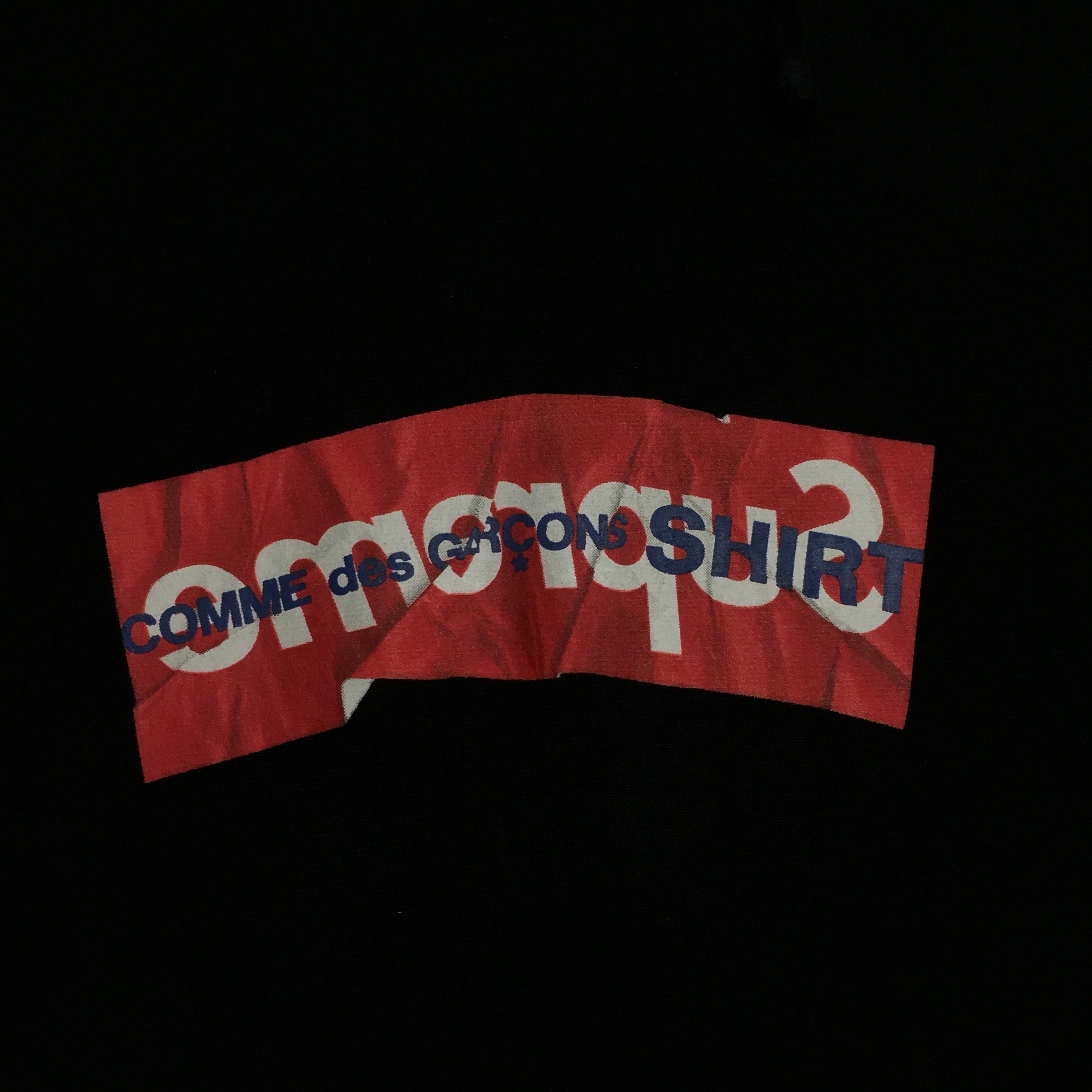 2017 Supreme x CDG Black Box Logo Hoodie
