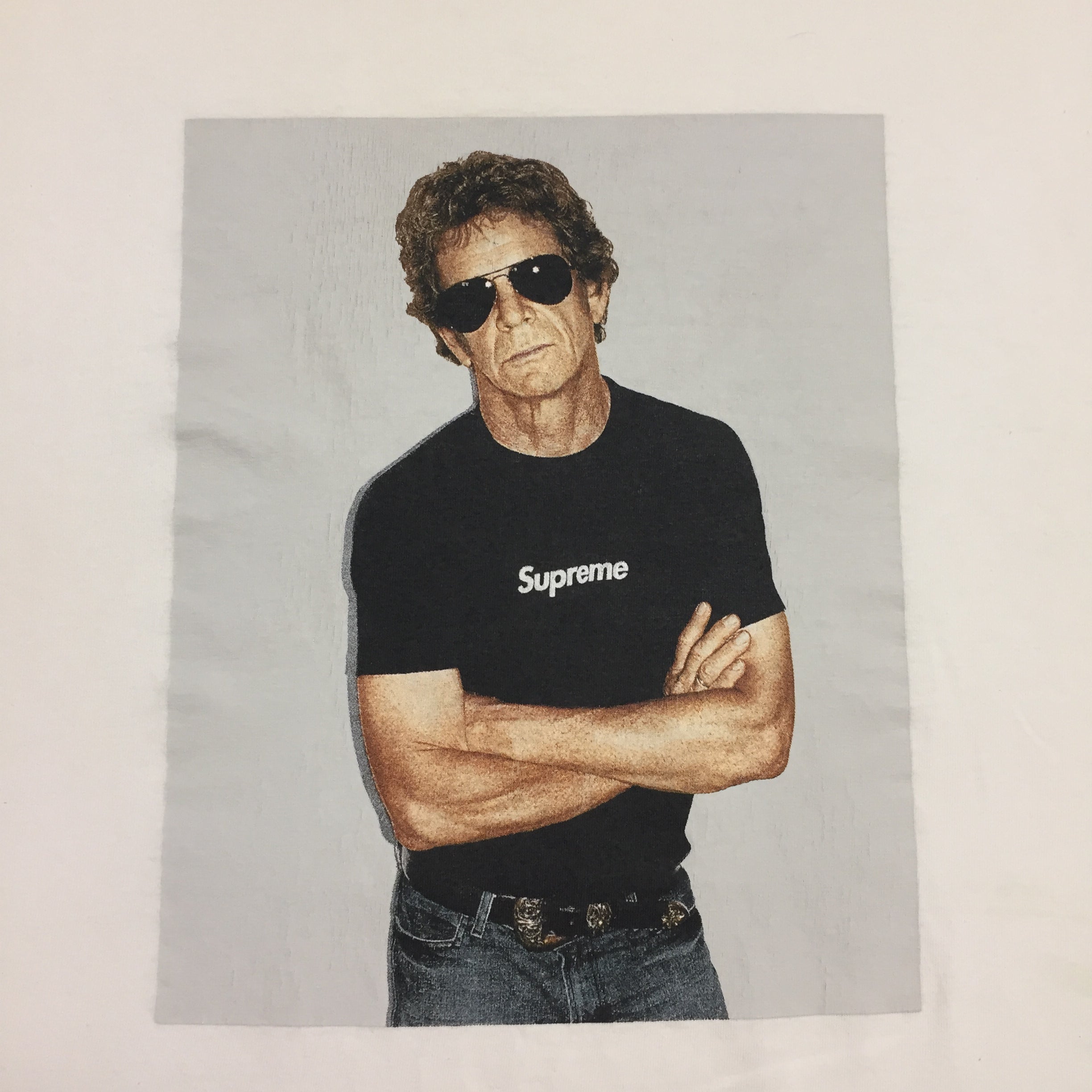 2009 Supreme Lou Reed White Photo Tee