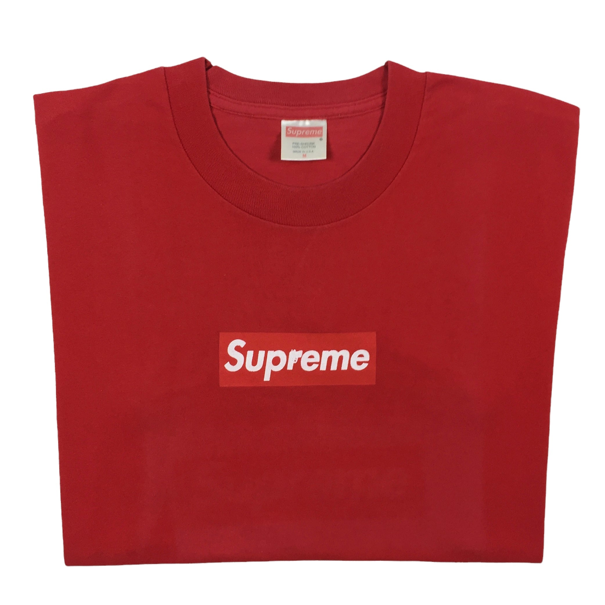 1999 Supreme Red Sopranos Box Logo Tee