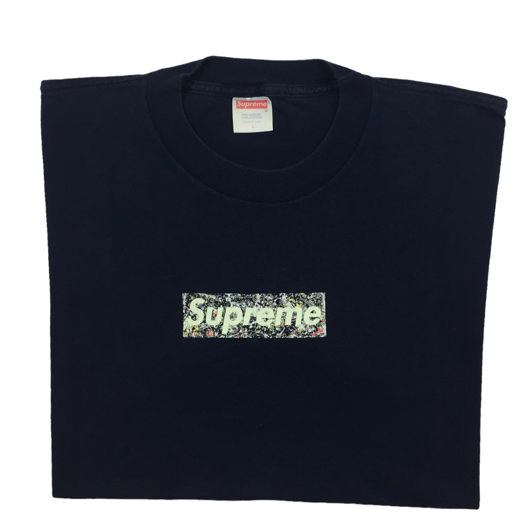 Supreme 'LV monogram' Box Logo T-shirt Ice Blue