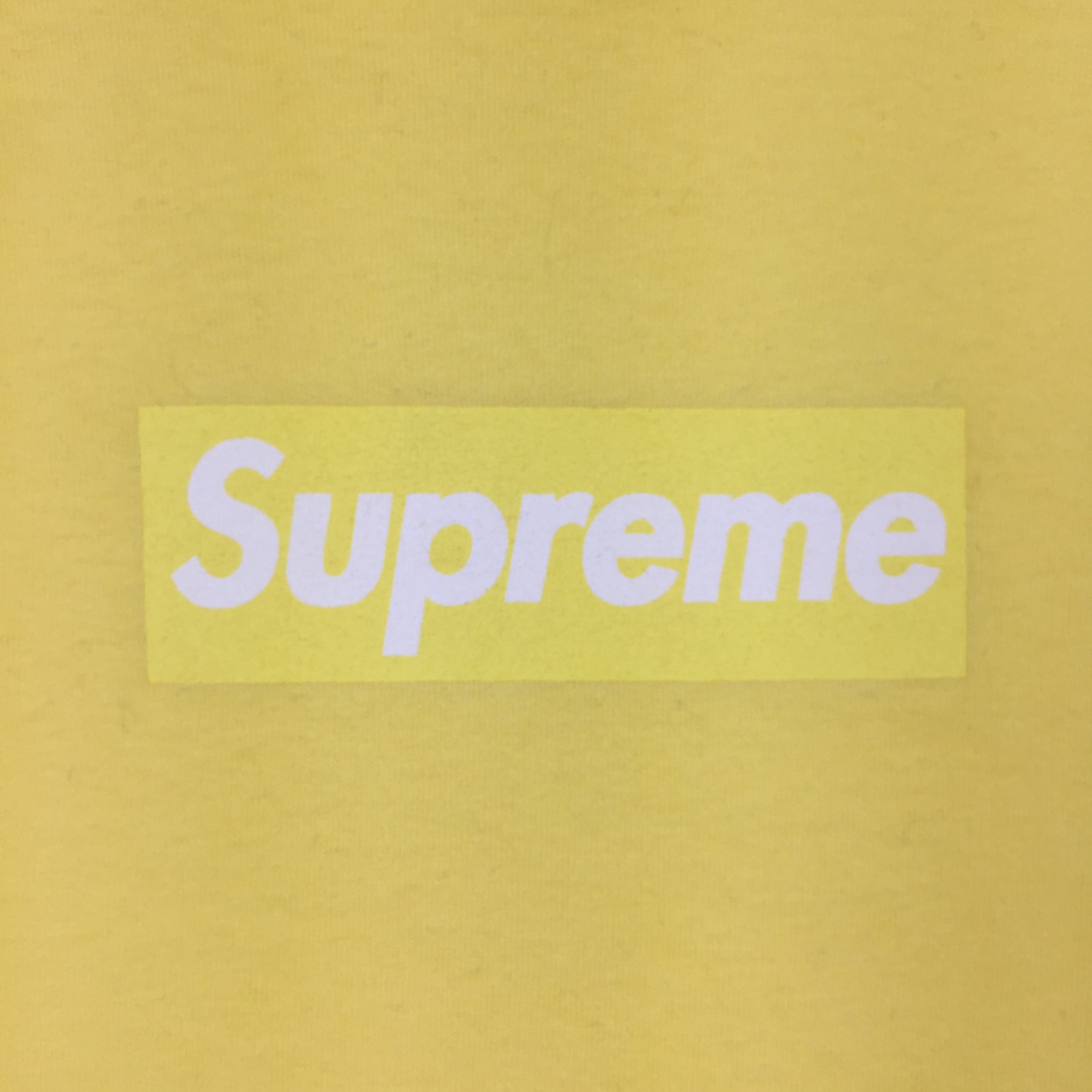 1999 Supreme Yellow Tonal Box Logo Tee
