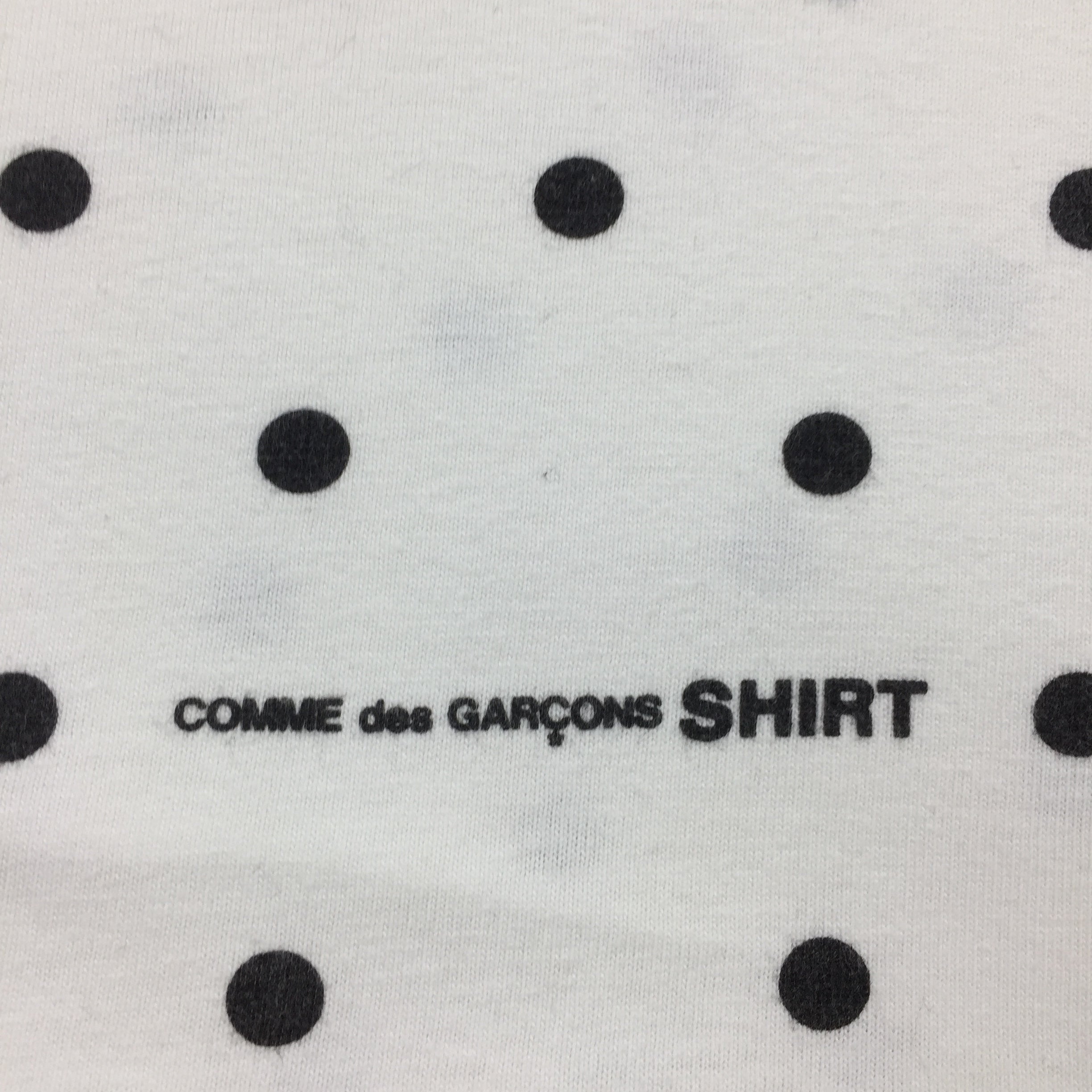 2012 Supreme x CDG Polka Dot White Box Logo Tee