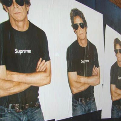 2009 Supreme Lou Reed White Photo Tee
