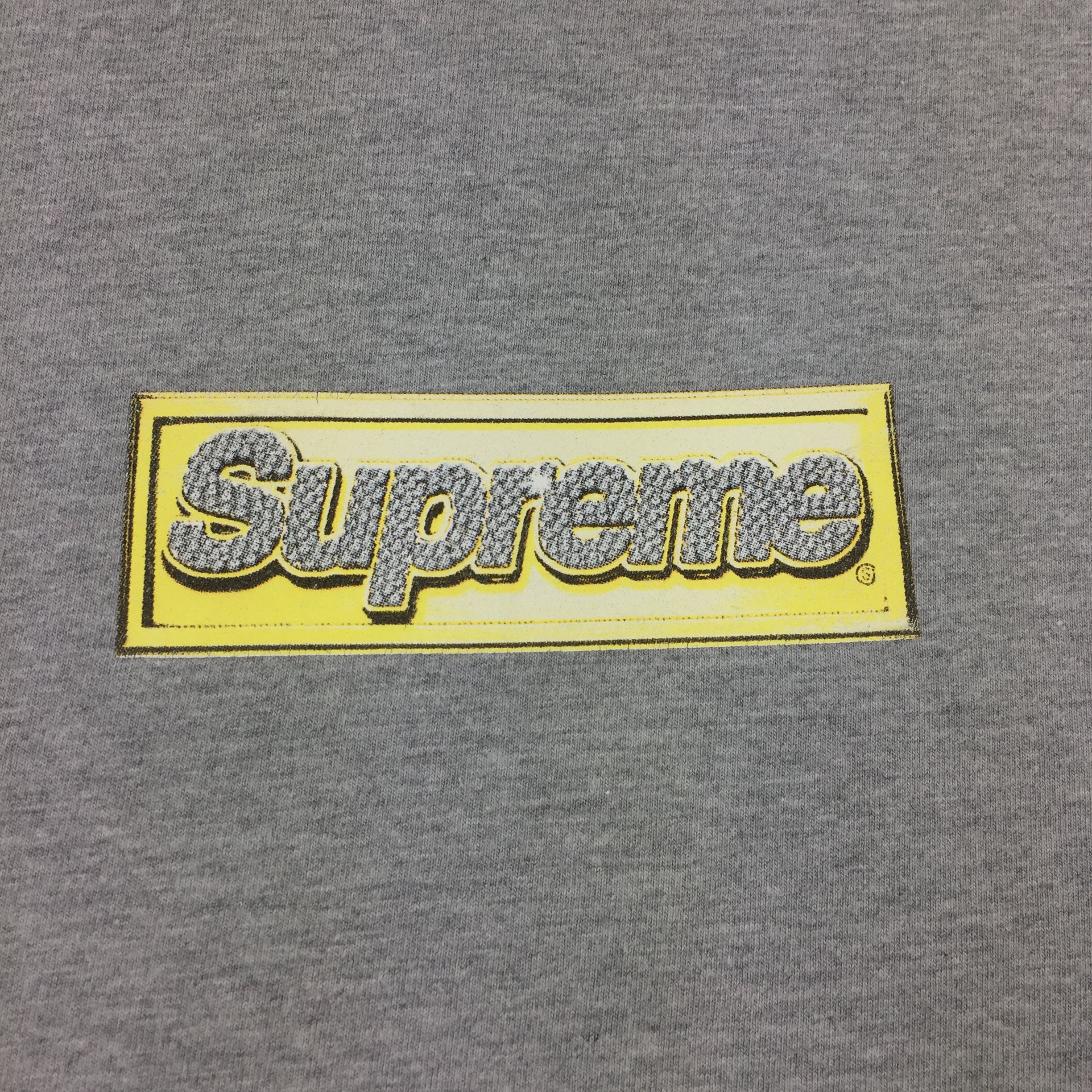 2013 Supreme Grey Bling Box Logo Tee