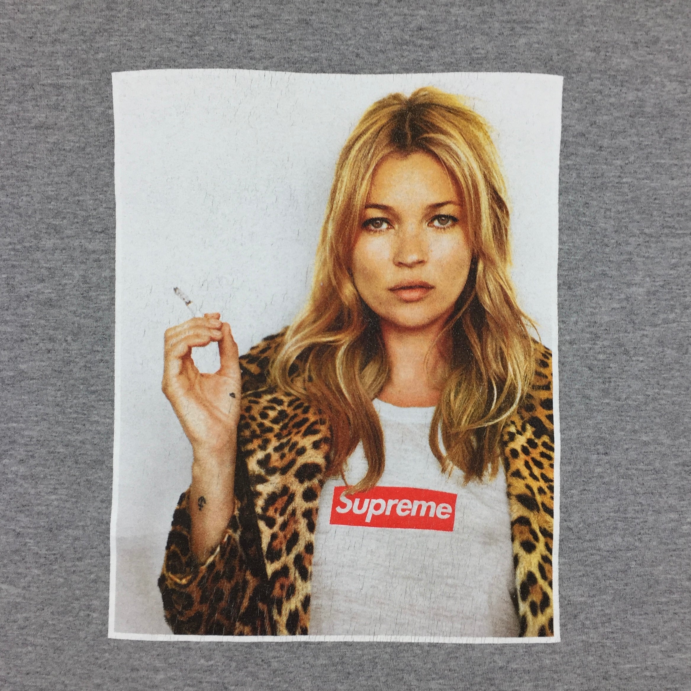 2012 Supreme Kate Moss Grey Photo Tee