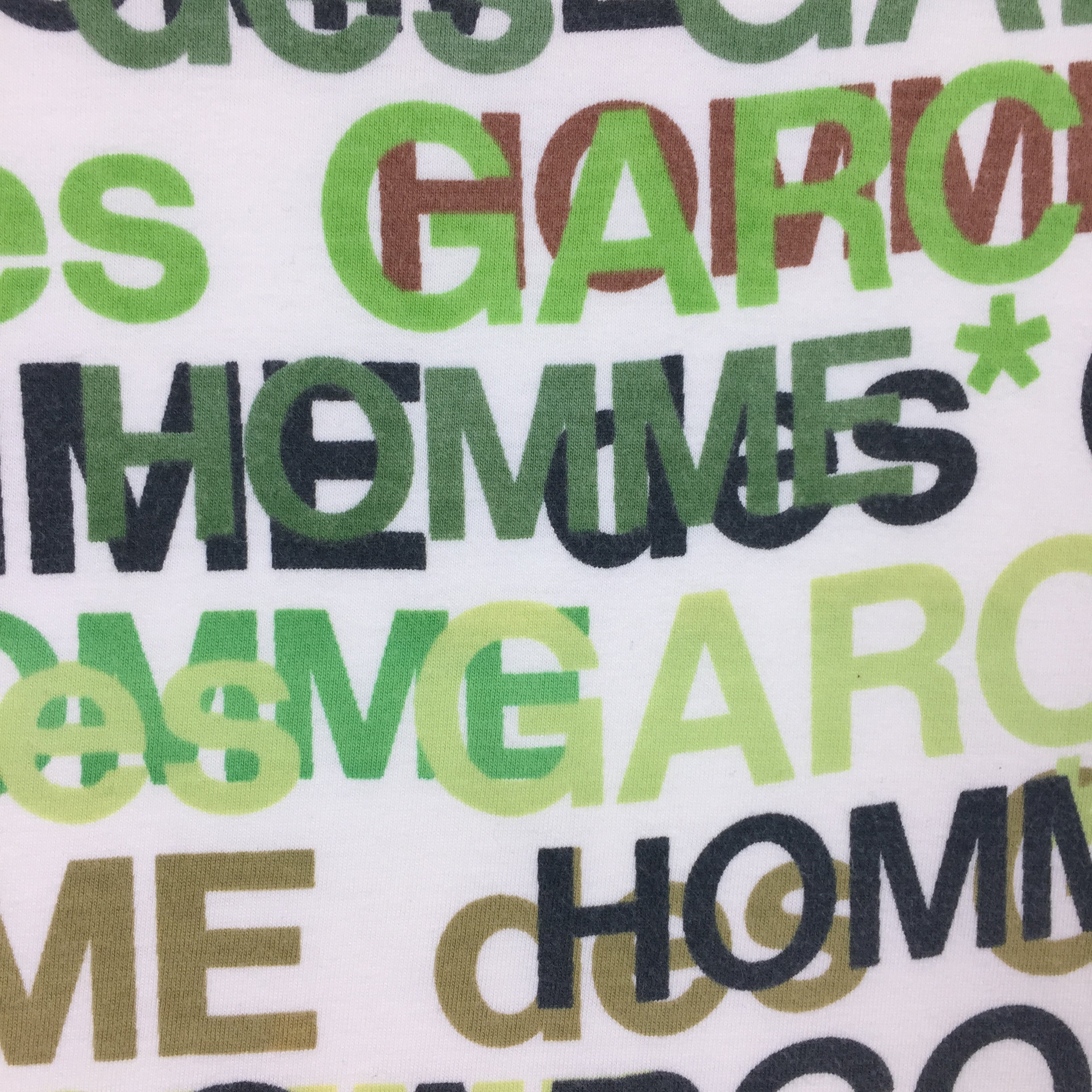 COMMEdesGARÇONS Homme Green White Tee
