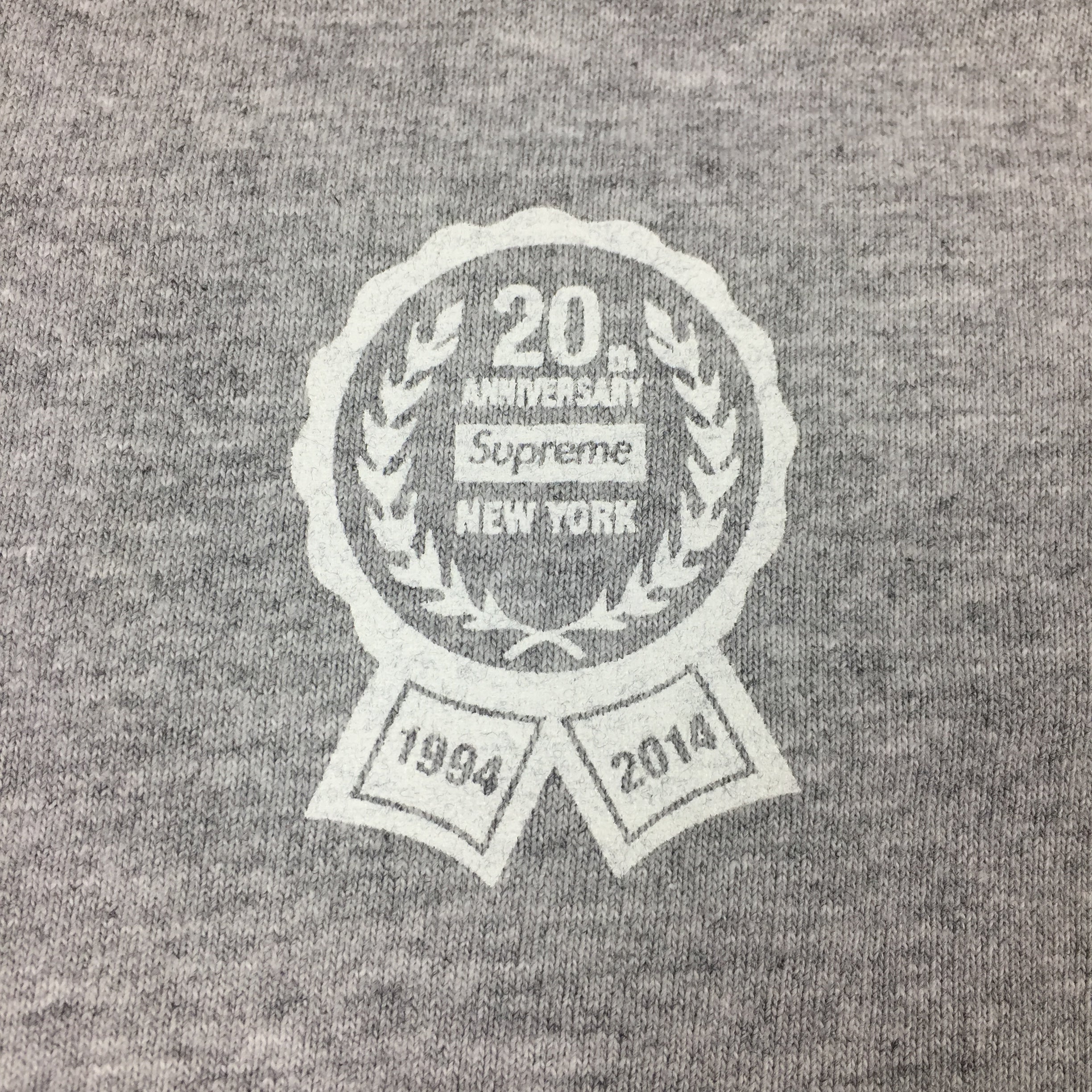 2014 Supreme 20th Anniversary Grey Taxi Driver Tee