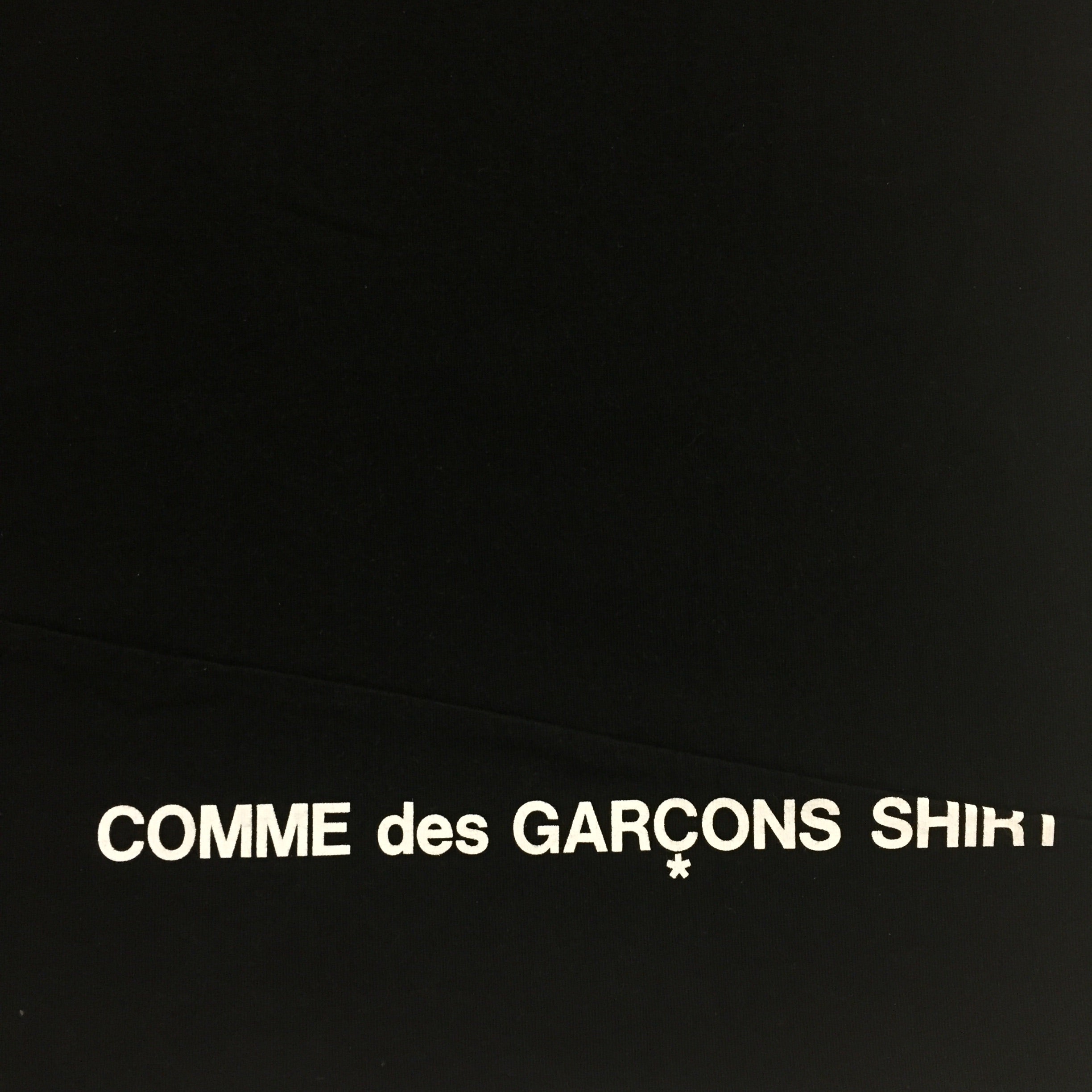 2018 Supreme x CDG Black Split Box Logo Tee