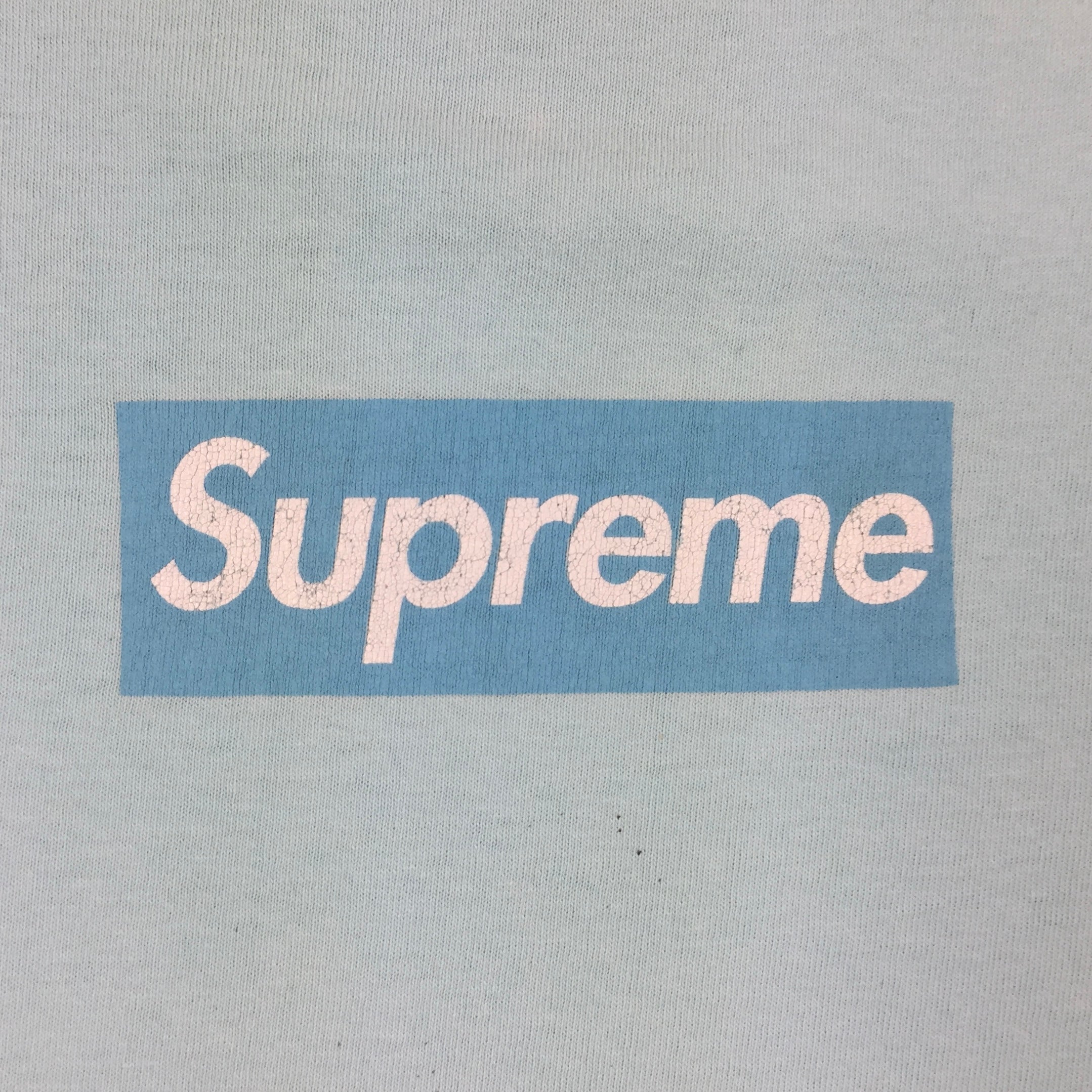 2003 Supreme Sky Blue Tonal Box Logo Tee