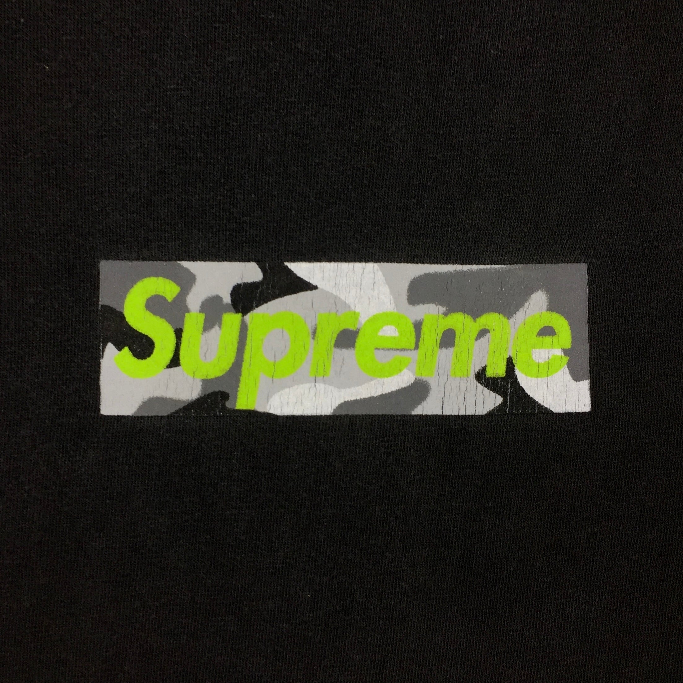 1997 Supreme Marble Black Box Logo Tee