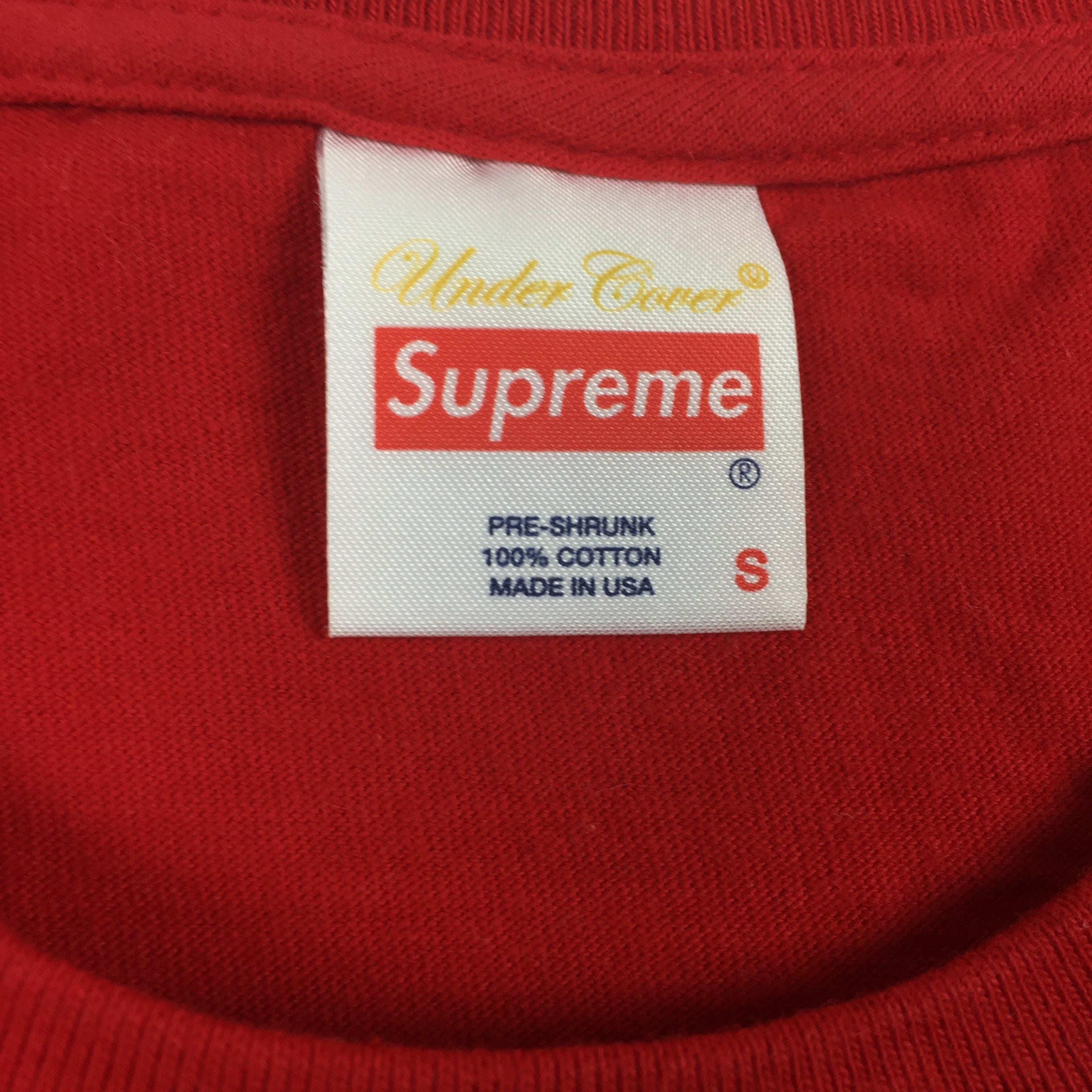 2015 Supreme x Undercover Witch Red Box Logo Tee