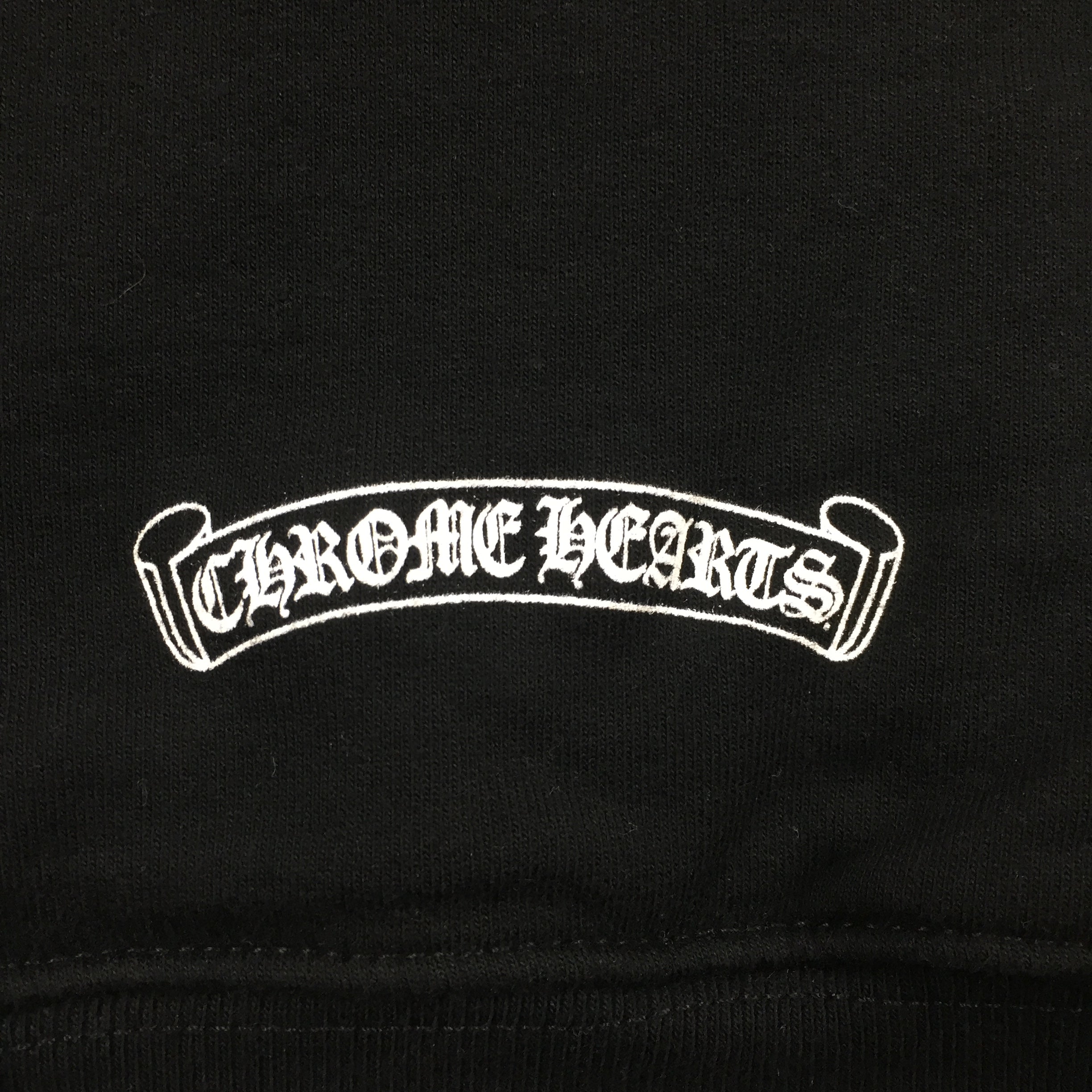 Chrome Hearts Black Floral Logo Zip Up Hoodie