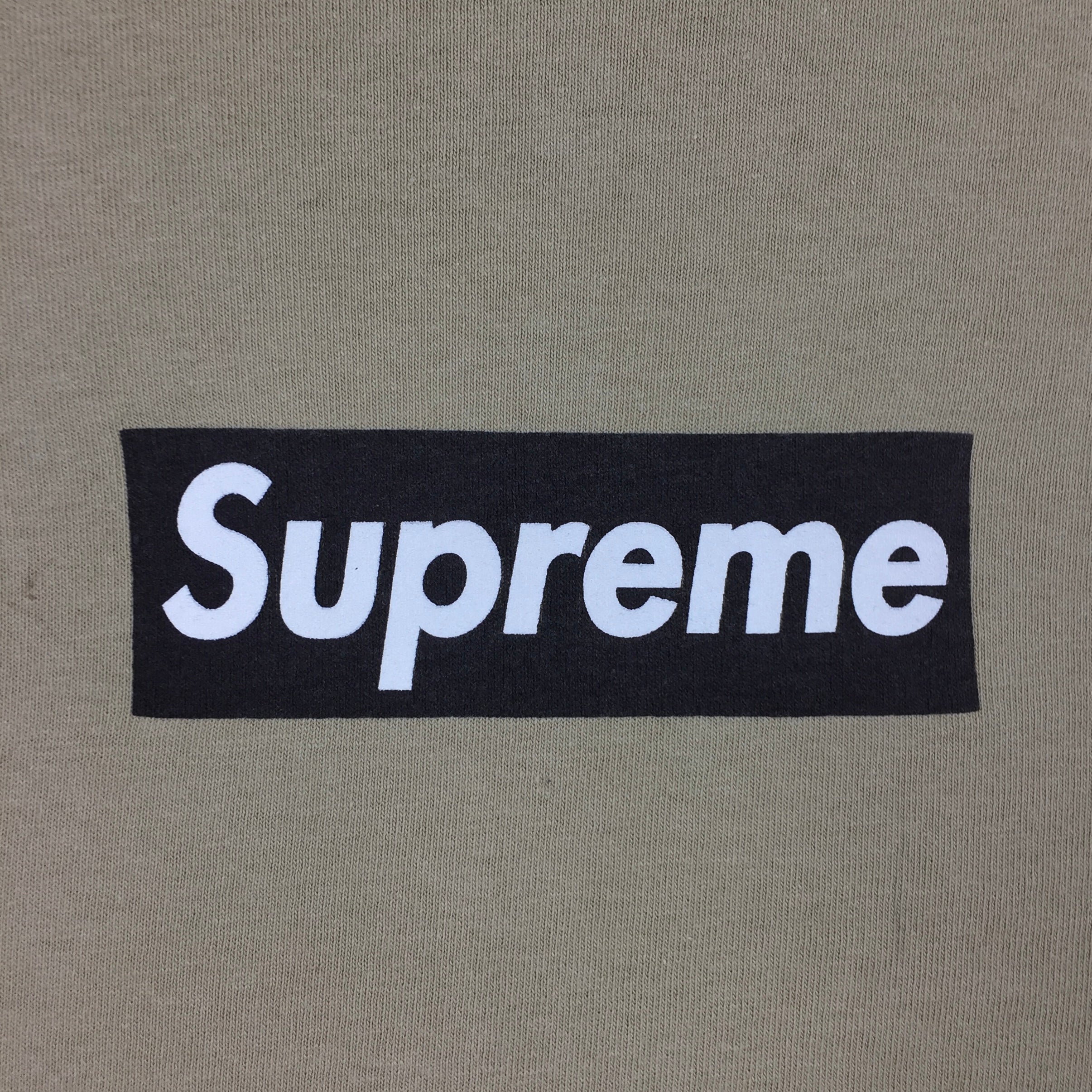 1998 Supreme Tan Brown Box Logo Tee