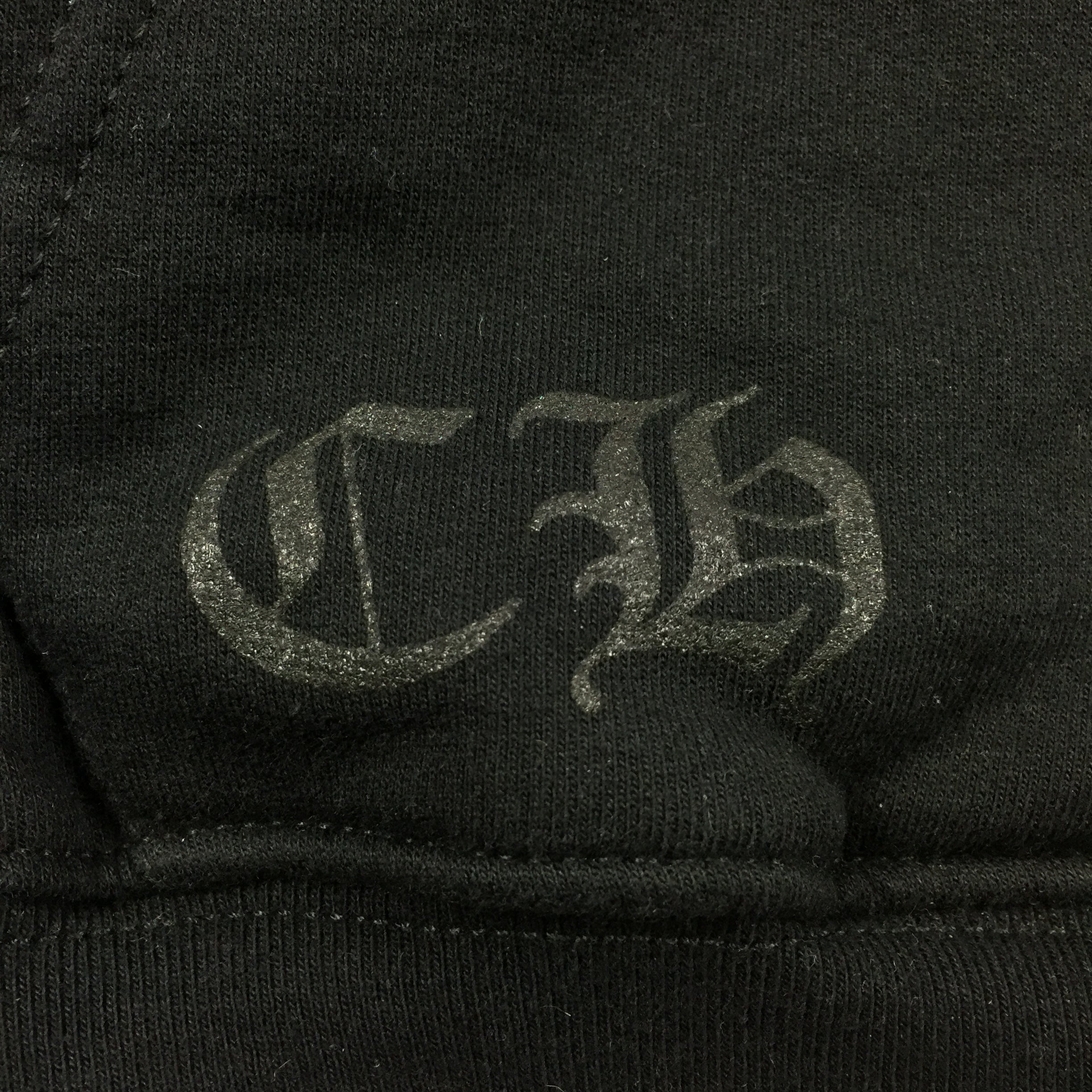 Chrome Hearts Black Floral Logo Zip Up Hoodie