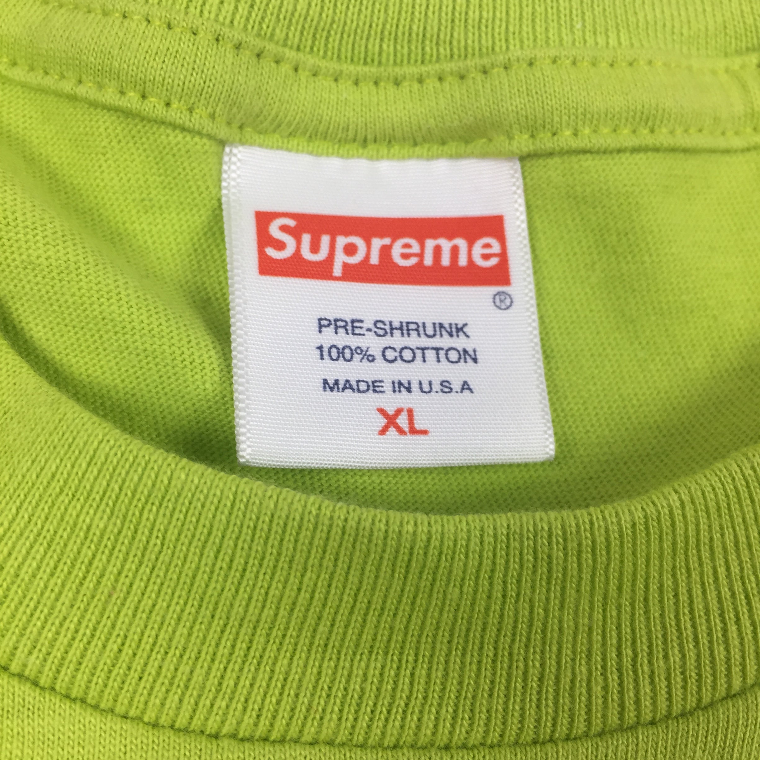 2017 Supreme Nas Lime Green Photo Tee