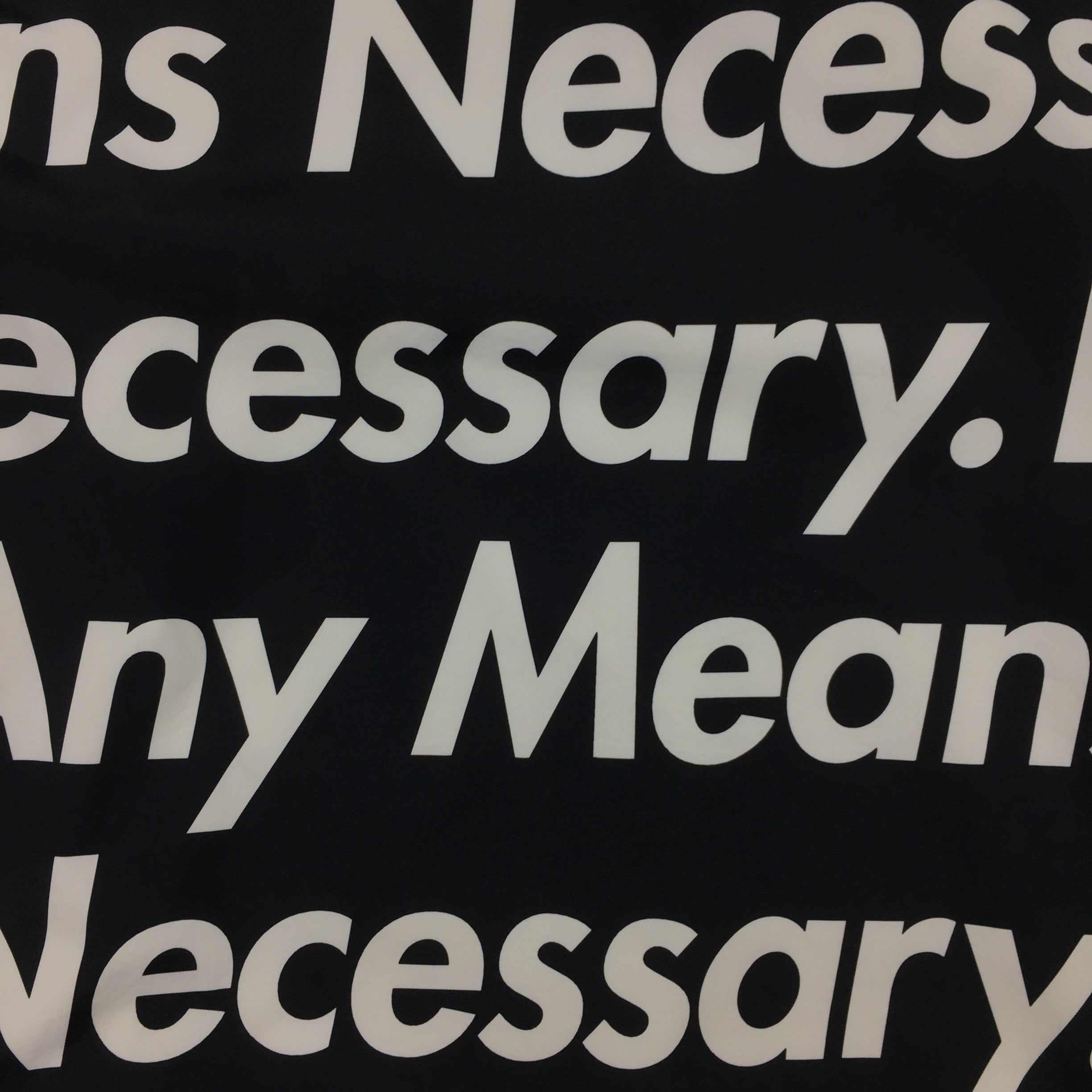 2015 Supreme x The North Face By Any Means Necessary Black Pullover