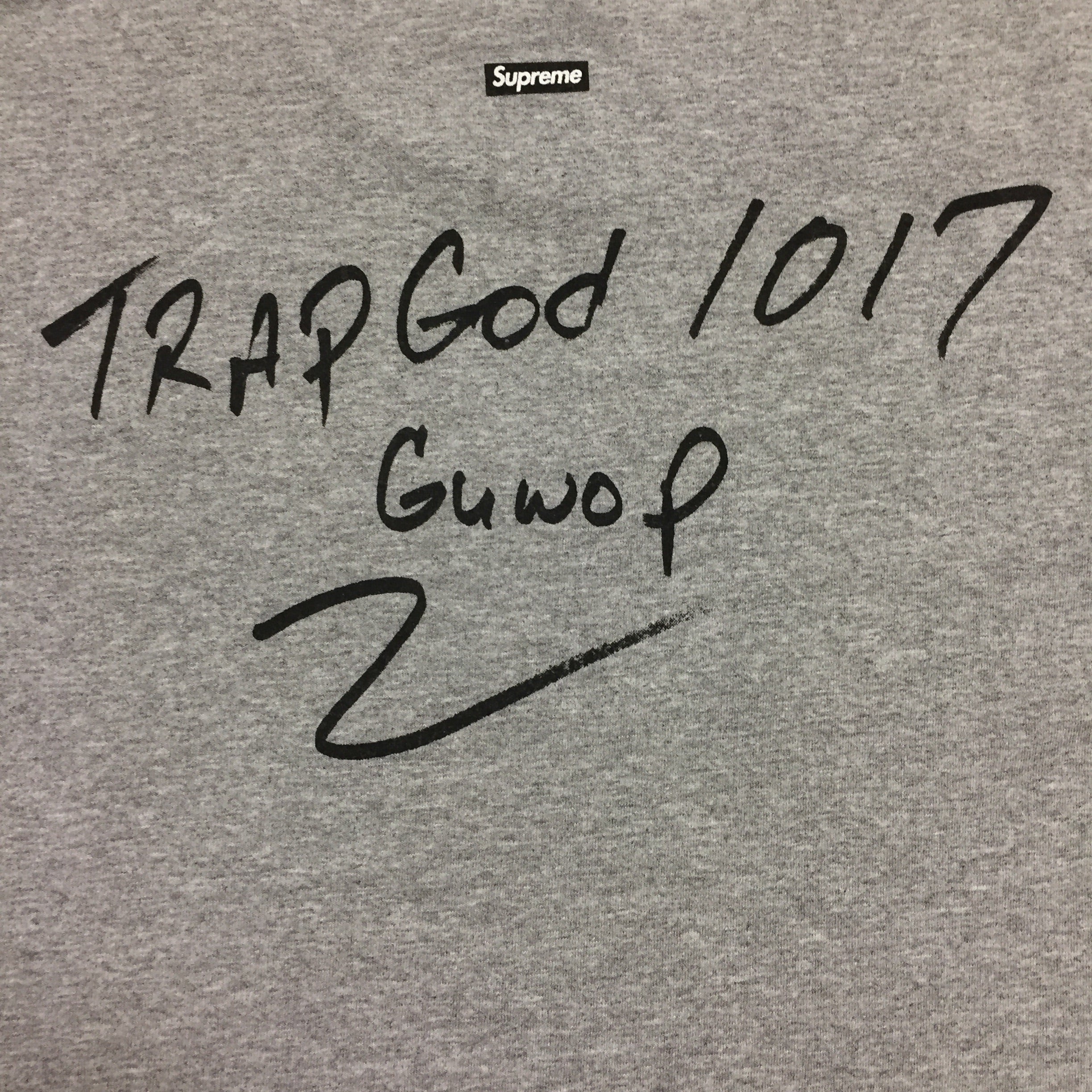 2016 Supreme Gucci Mane Grey Photo Tee