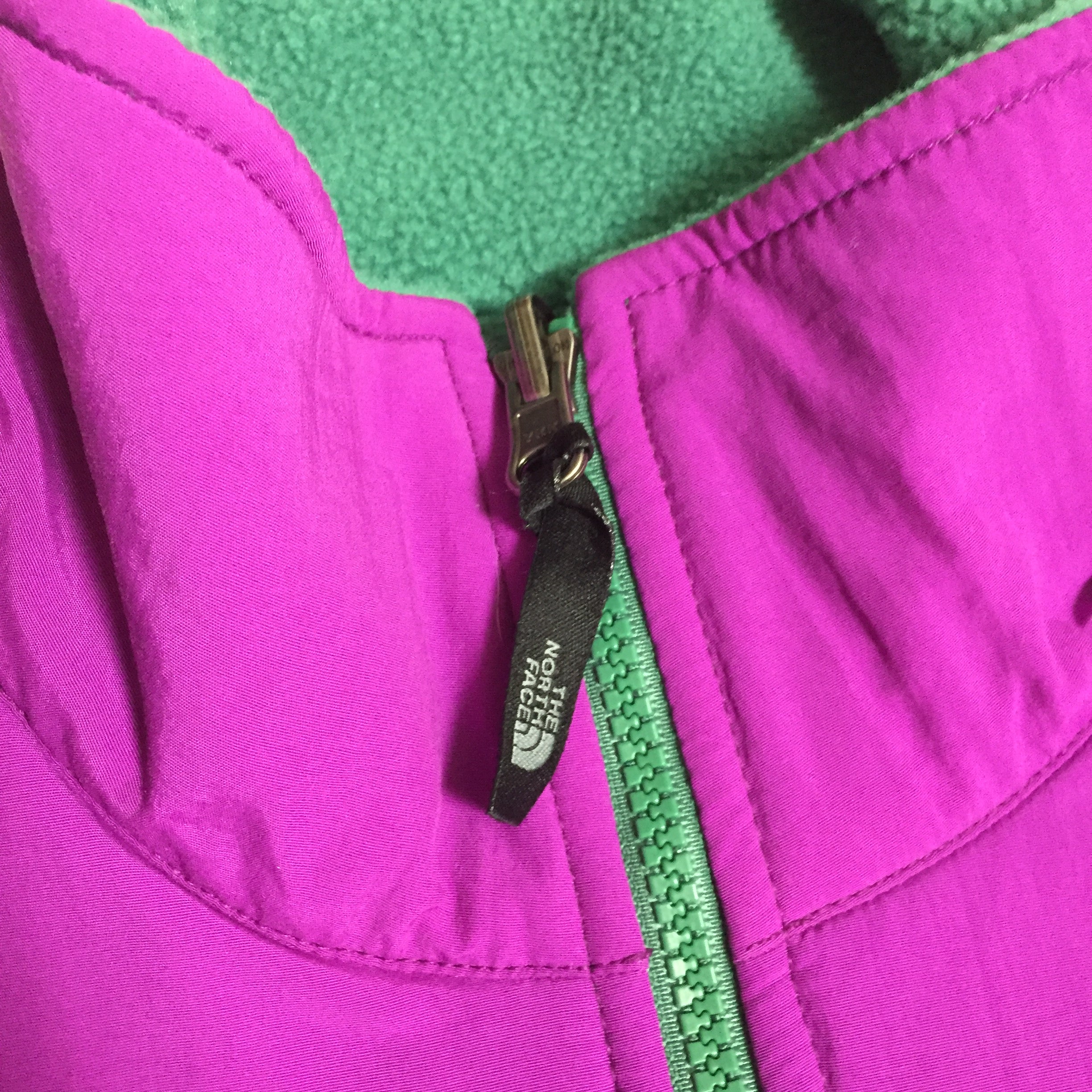 2008 Supreme x The North Face Green Magenta Denali Fleece